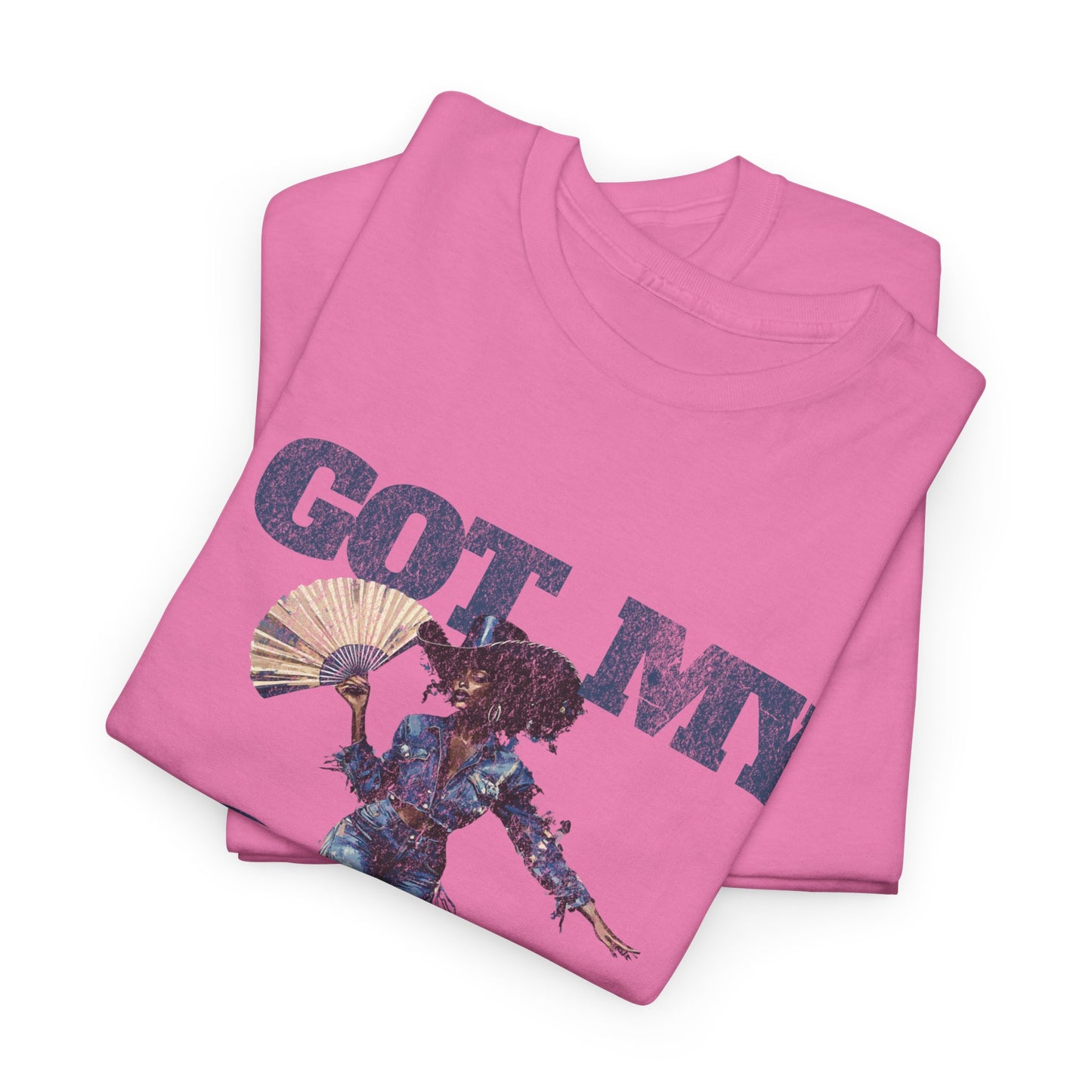 I Got My Boots Unisex Heavy Cotton Tee - Casual Graphic Shirt for Music Lovers, Line Dancers, Line Dance Group