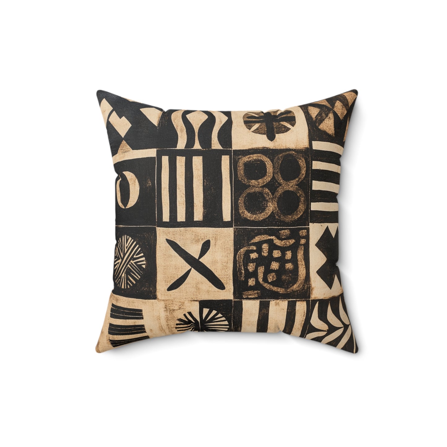 Heritage Threads Throw Pillow, African Print Square plush, accent