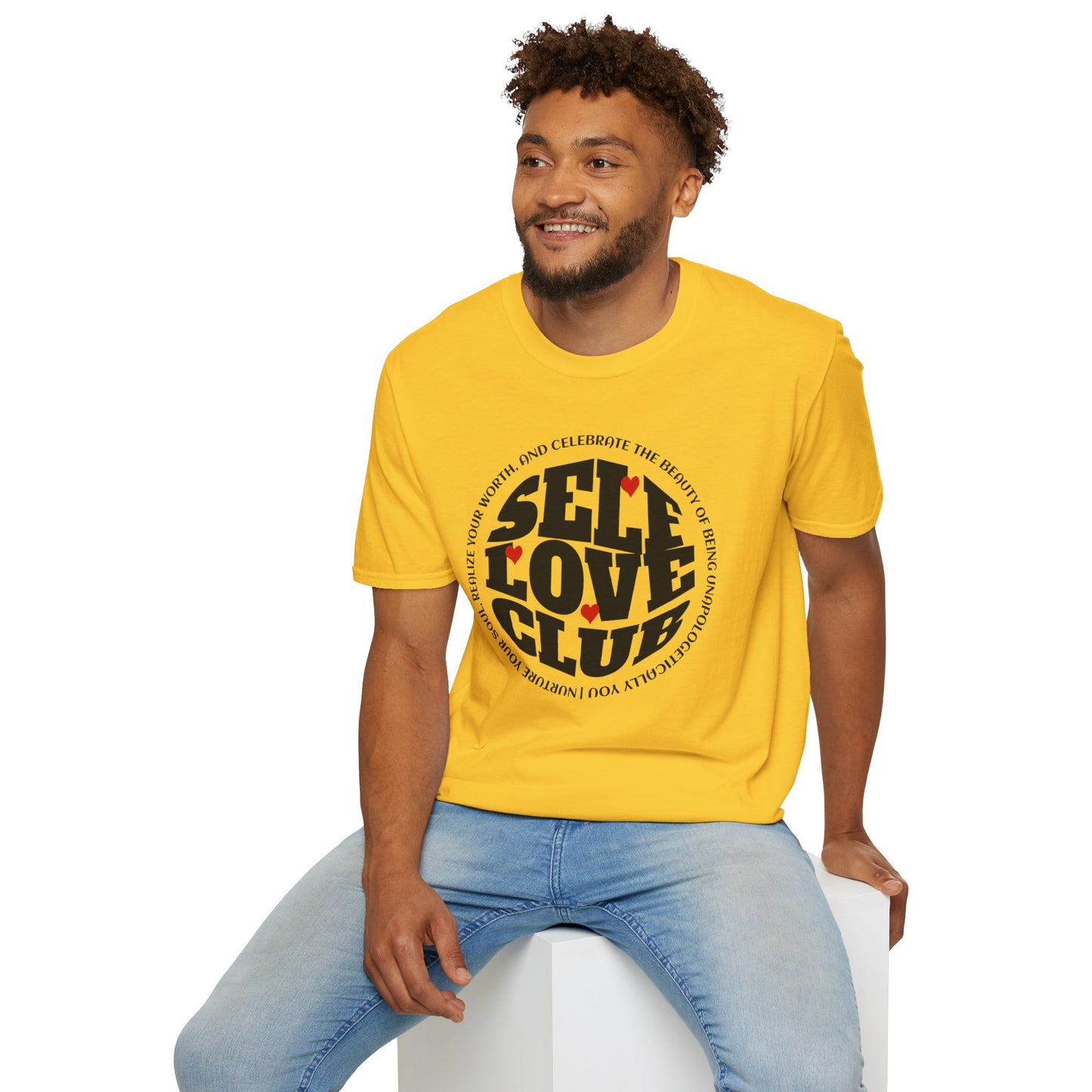 Self Love Club - Unisex Softstyle T-Shirt Motivational Self Esteem Tshirt