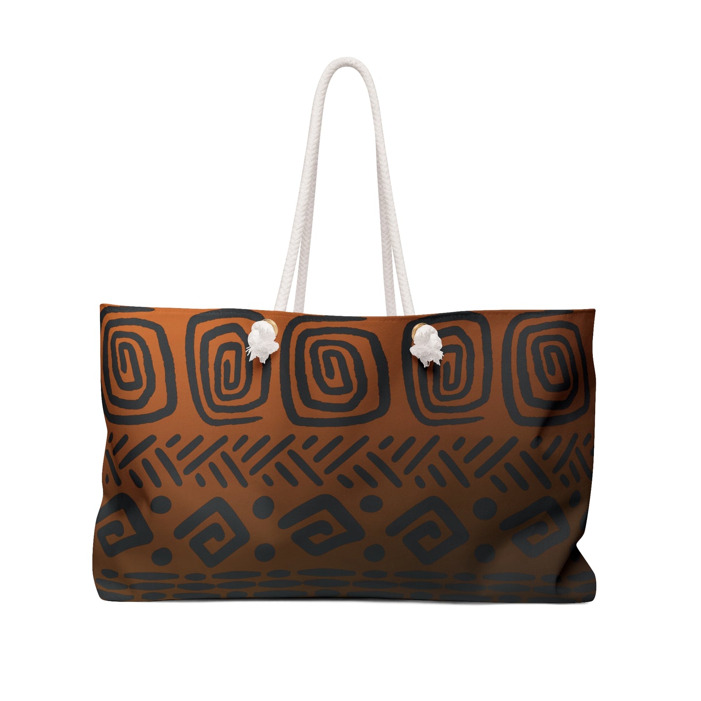 Tribal Pattern Weekender Bag | Abstract Cultural Boho Design for Summer Fun-Chic Weekender Bag - Stylish Travel Tote for Weekend Getaways