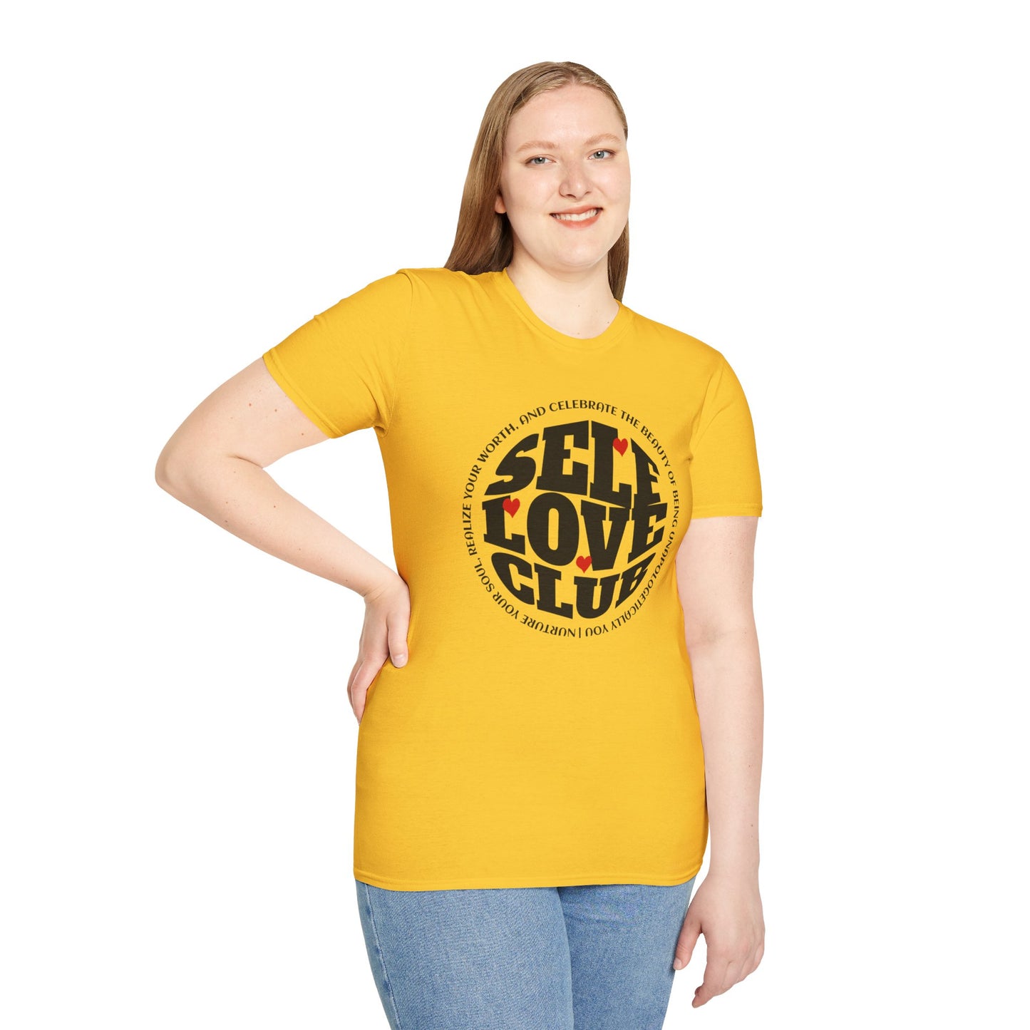 Self Love Club - Unisex Softstyle T-Shirt Motivational Self Esteem Tshirt