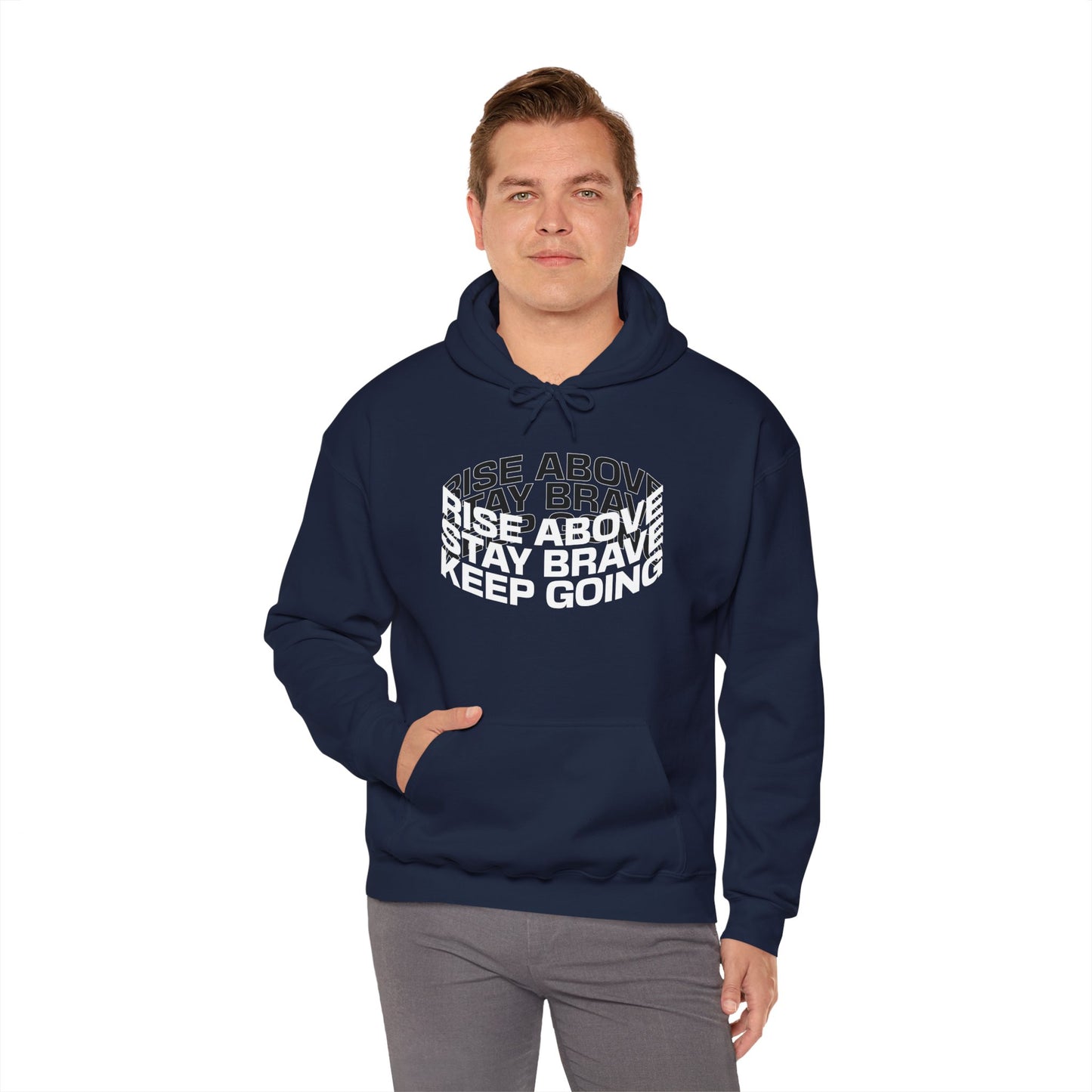 Rise Above - Unisex Heavy Blend™ Hooded Sweatshirt Empowerment Hoodie Motivational, Inspirational