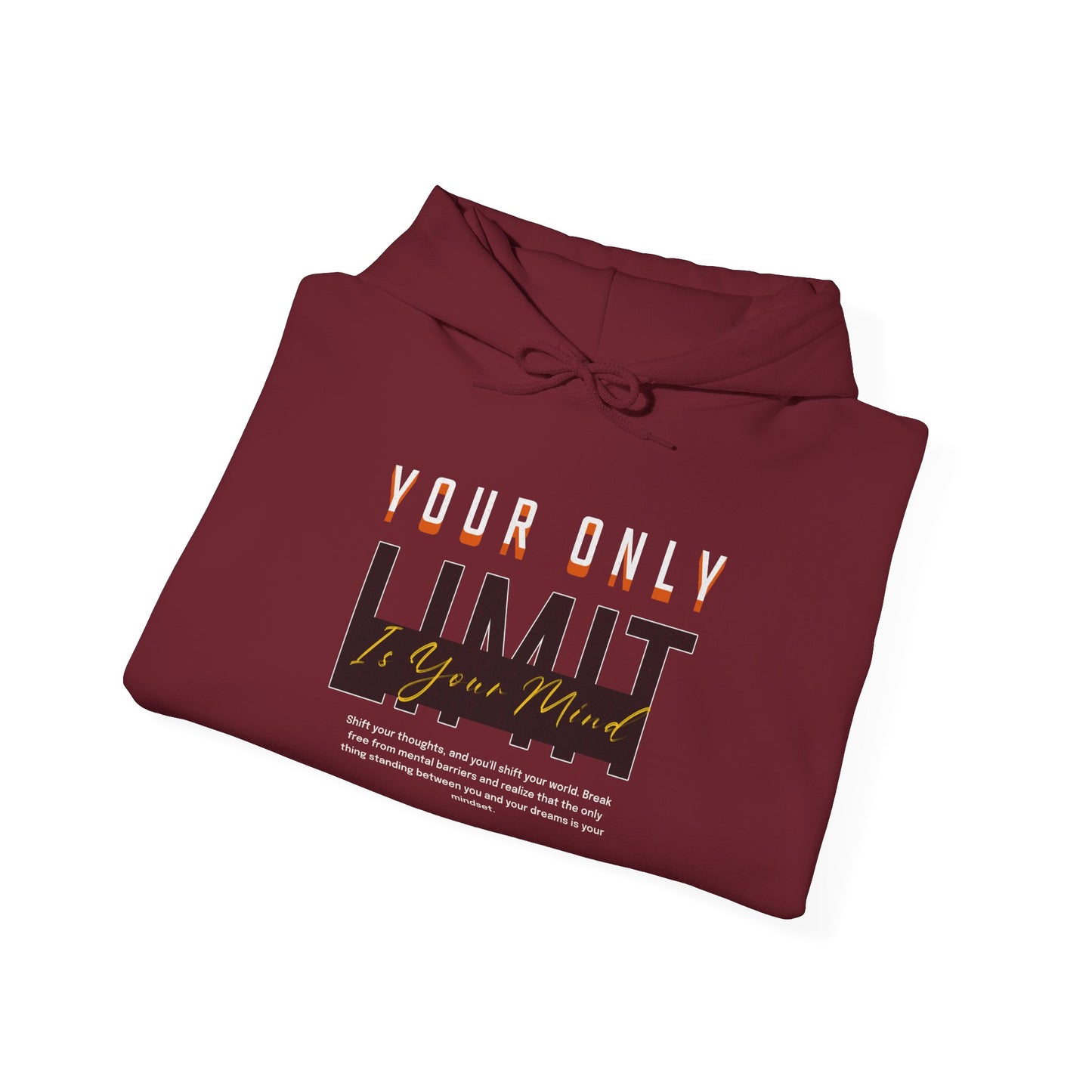 Limitless Mind - Unisex Heavy Blend™ Hooded Sweatshirt Motivational Quote Hoodie Inspirational Gift Pullover