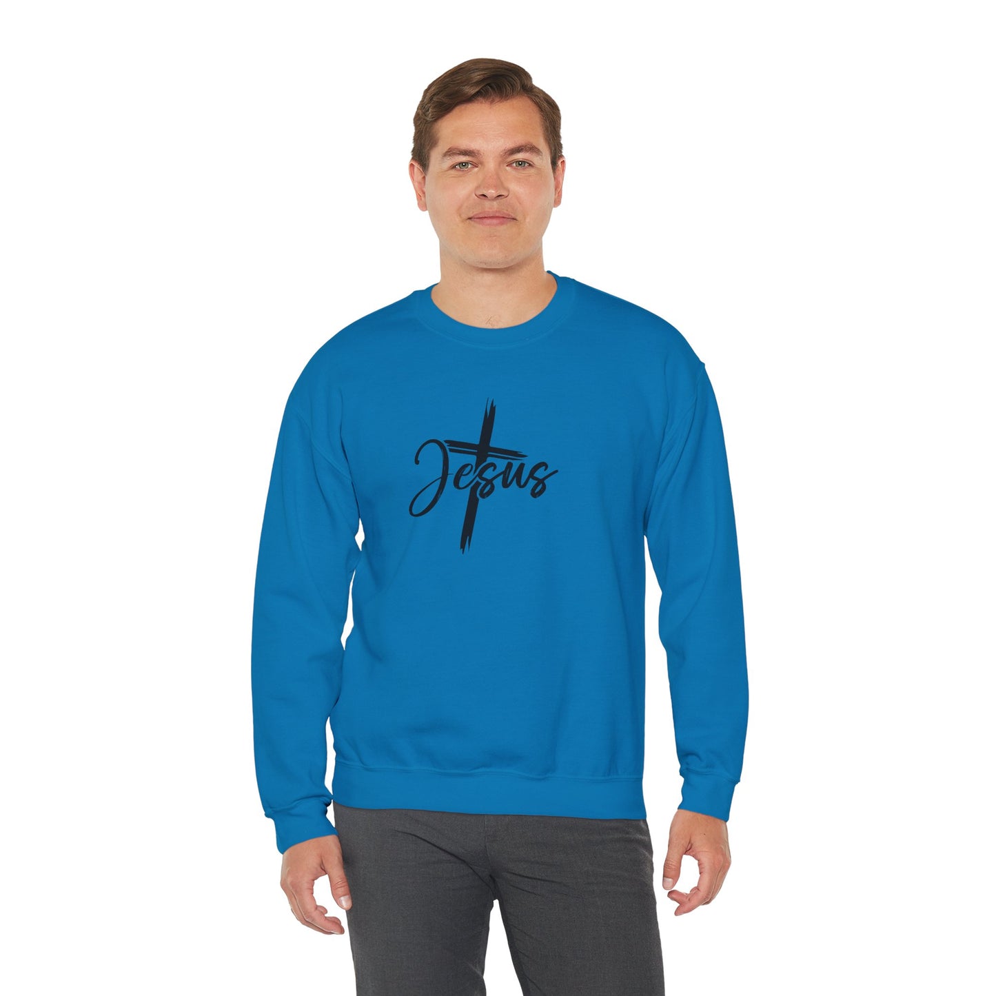 Speak the Name of Jesus™ Crewneck Sweatshirt Prayer Faith Religious Christian Gifts