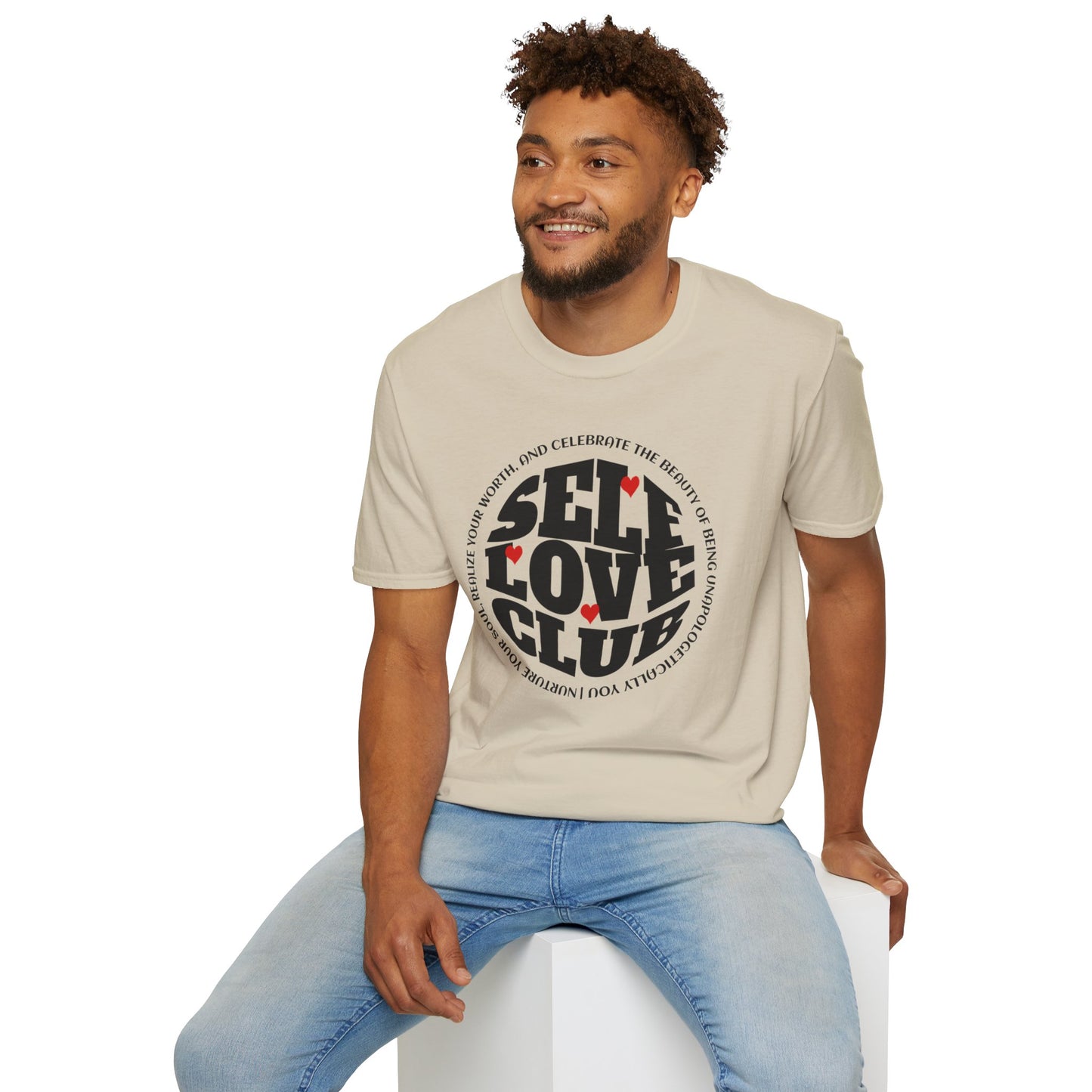 Self Love Club - Unisex Softstyle T-Shirt Motivational Self Esteem Tshirt