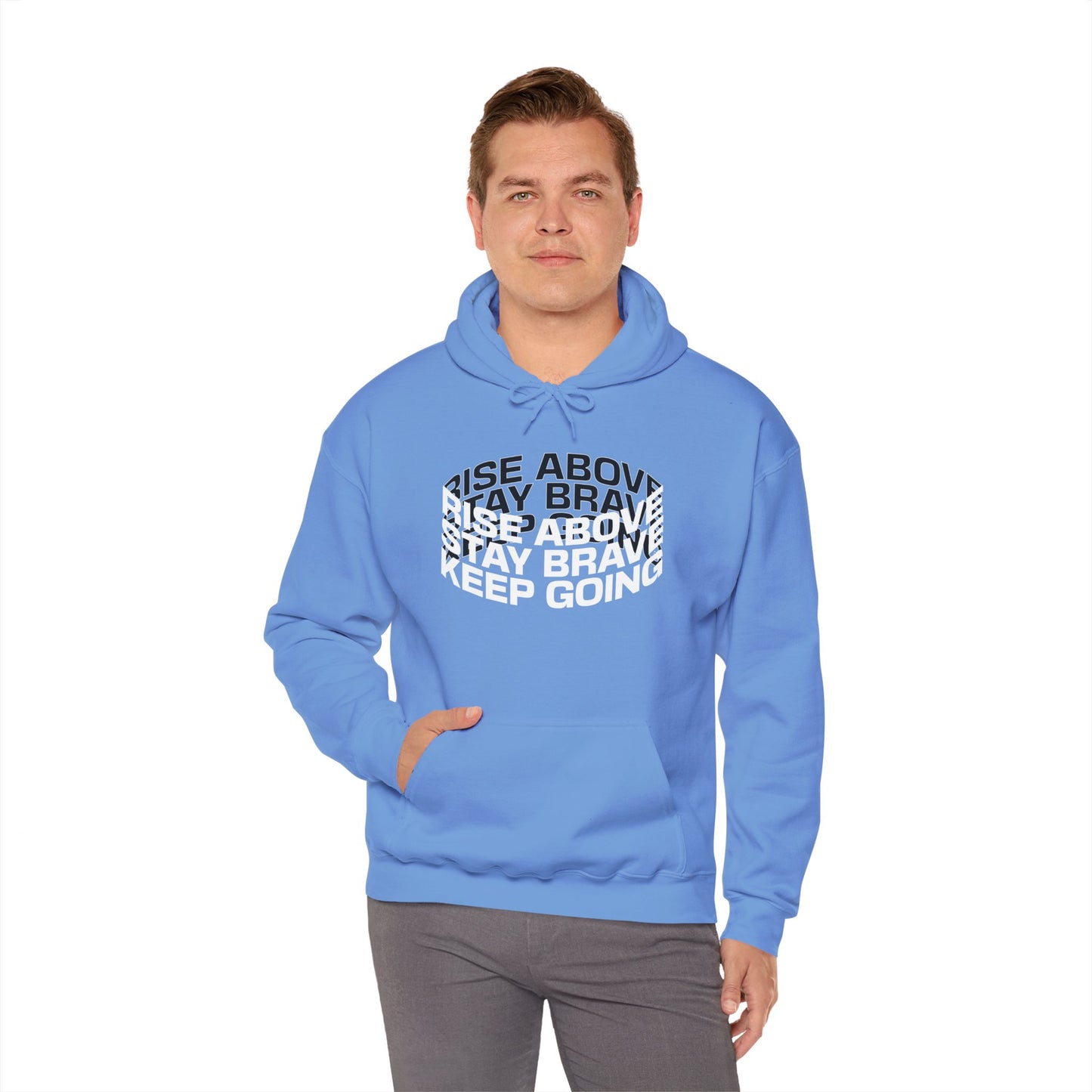 Rise Above - Unisex Heavy Blend™ Hooded Sweatshirt Empowerment Hoodie Motivational, Inspirational