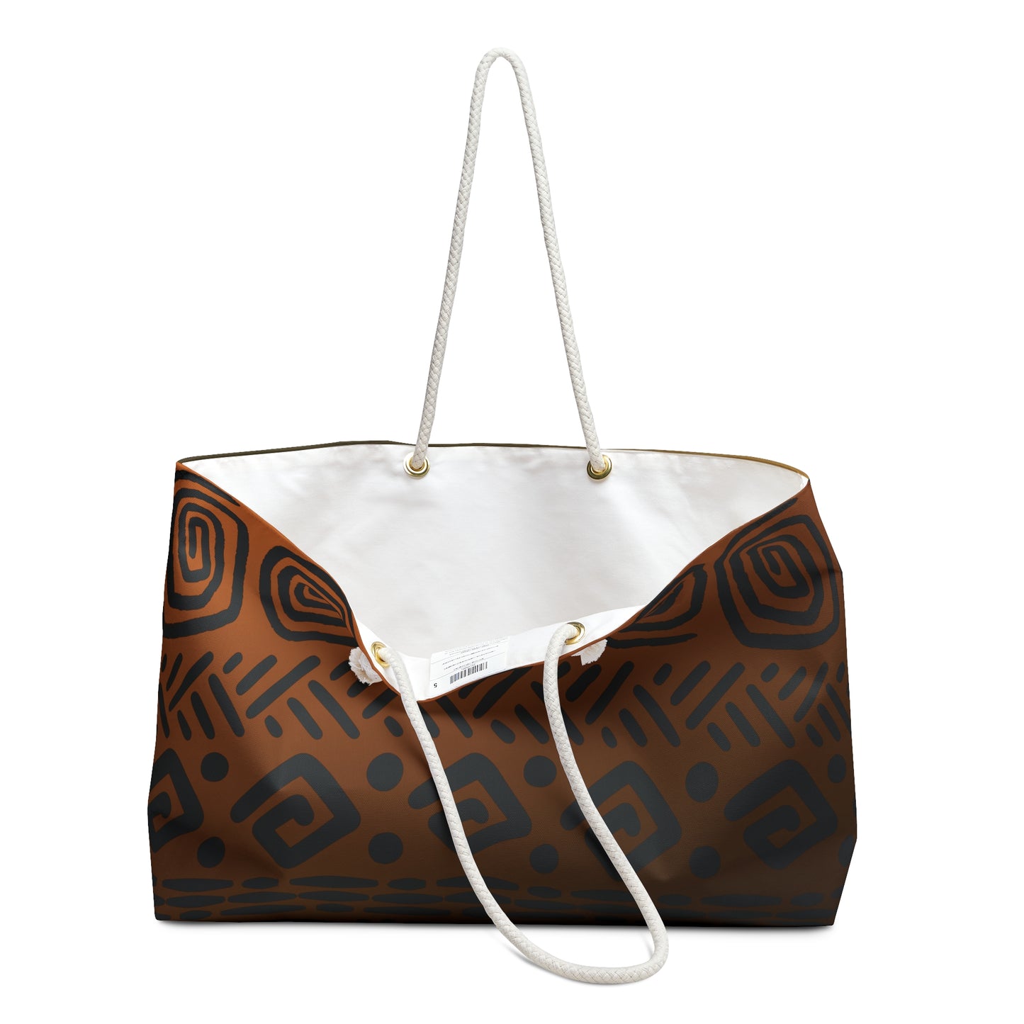 Tribal Pattern Weekender Bag | Abstract Cultural Boho Design for Summer Fun-Chic Weekender Bag - Stylish Travel Tote for Weekend Getaways