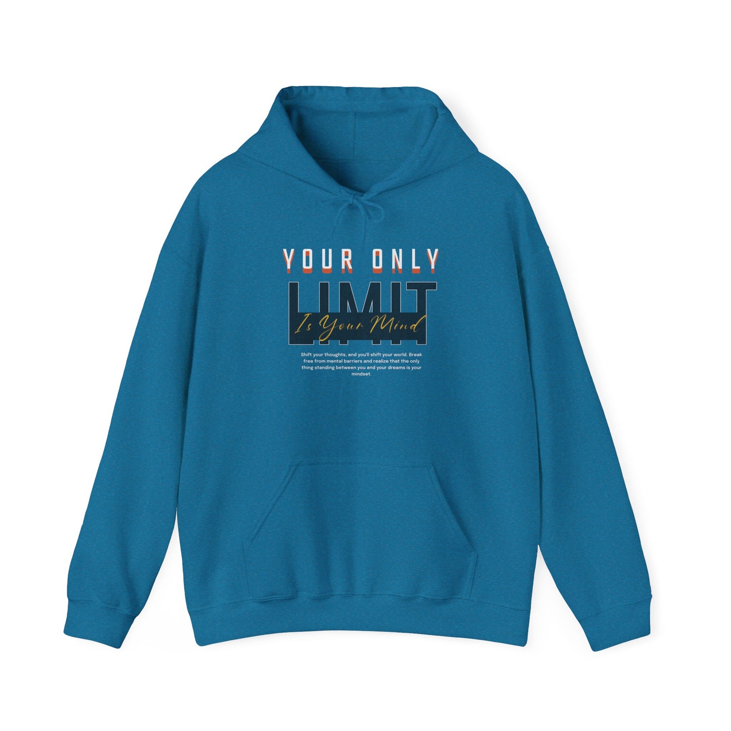 Limitless Mind - Unisex Heavy Blend™ Hooded Sweatshirt Motivational Quote Hoodie Inspirational Gift Pullover