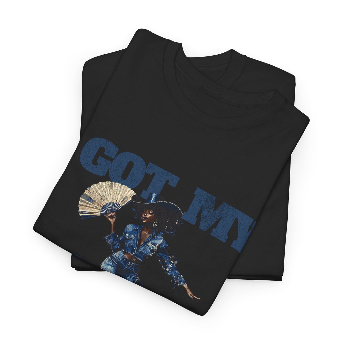 I Got My Boots Unisex Heavy Cotton Tee - Casual Graphic Shirt for Music Lovers, Line Dancers, Line Dance Group