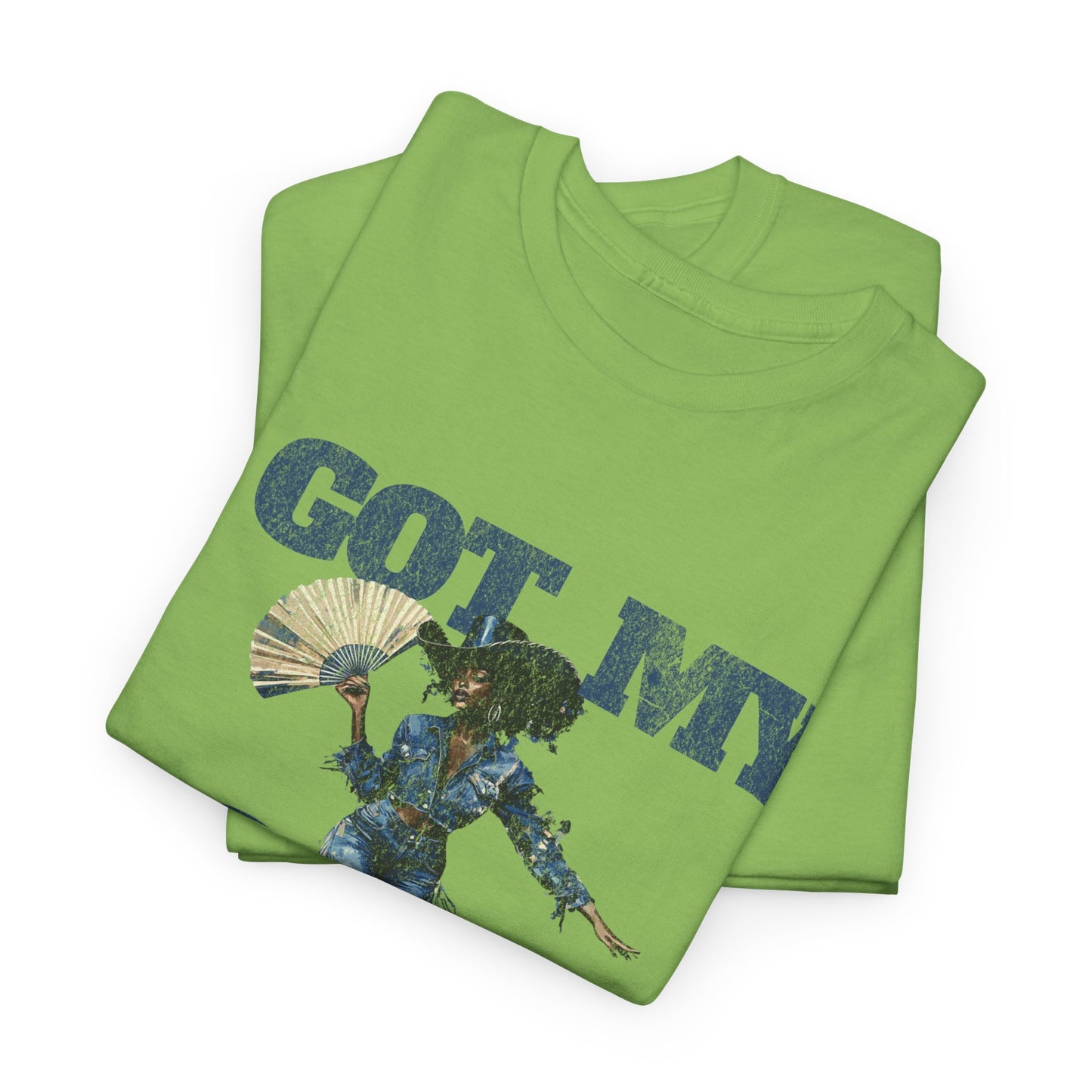 I Got My Boots Unisex Heavy Cotton Tee - Casual Graphic Shirt for Music Lovers, Line Dancers, Line Dance Group