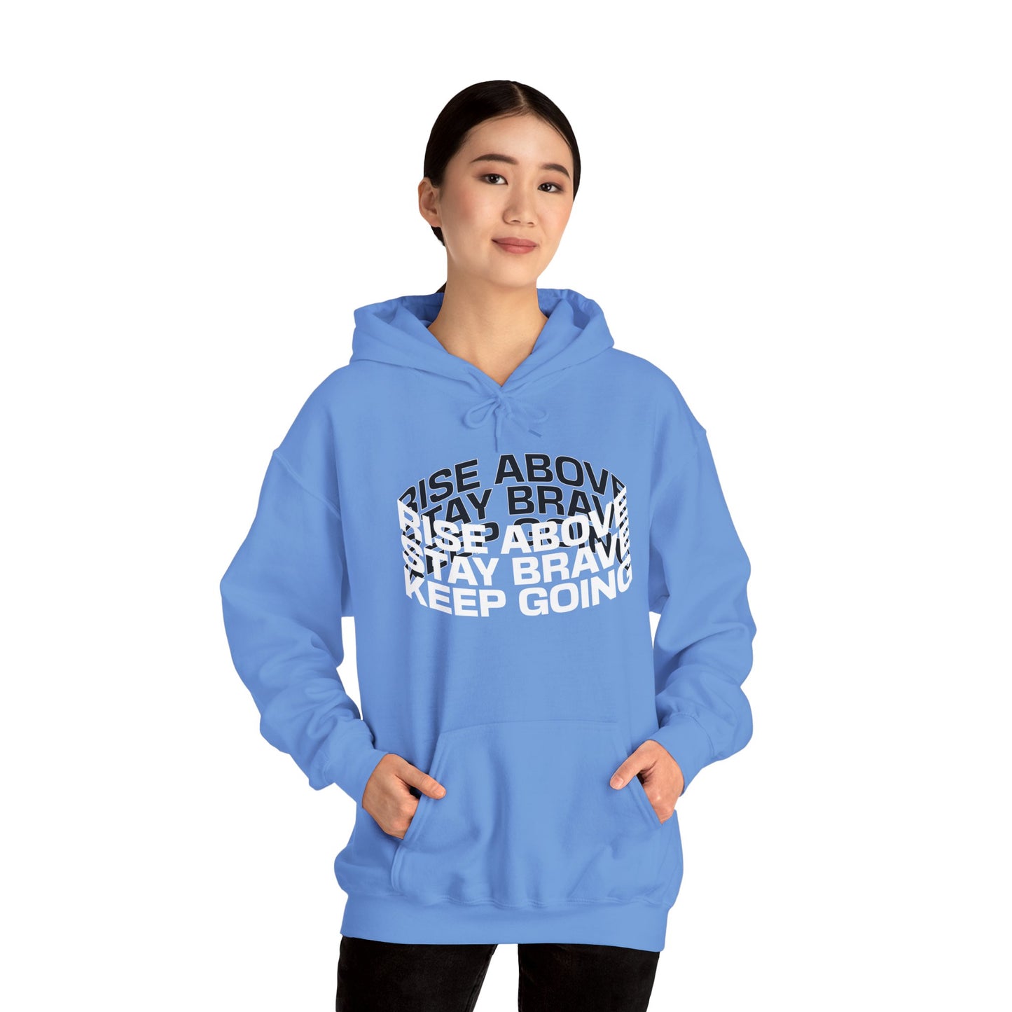 Rise Above - Unisex Heavy Blend™ Hooded Sweatshirt Empowerment Hoodie Motivational, Inspirational