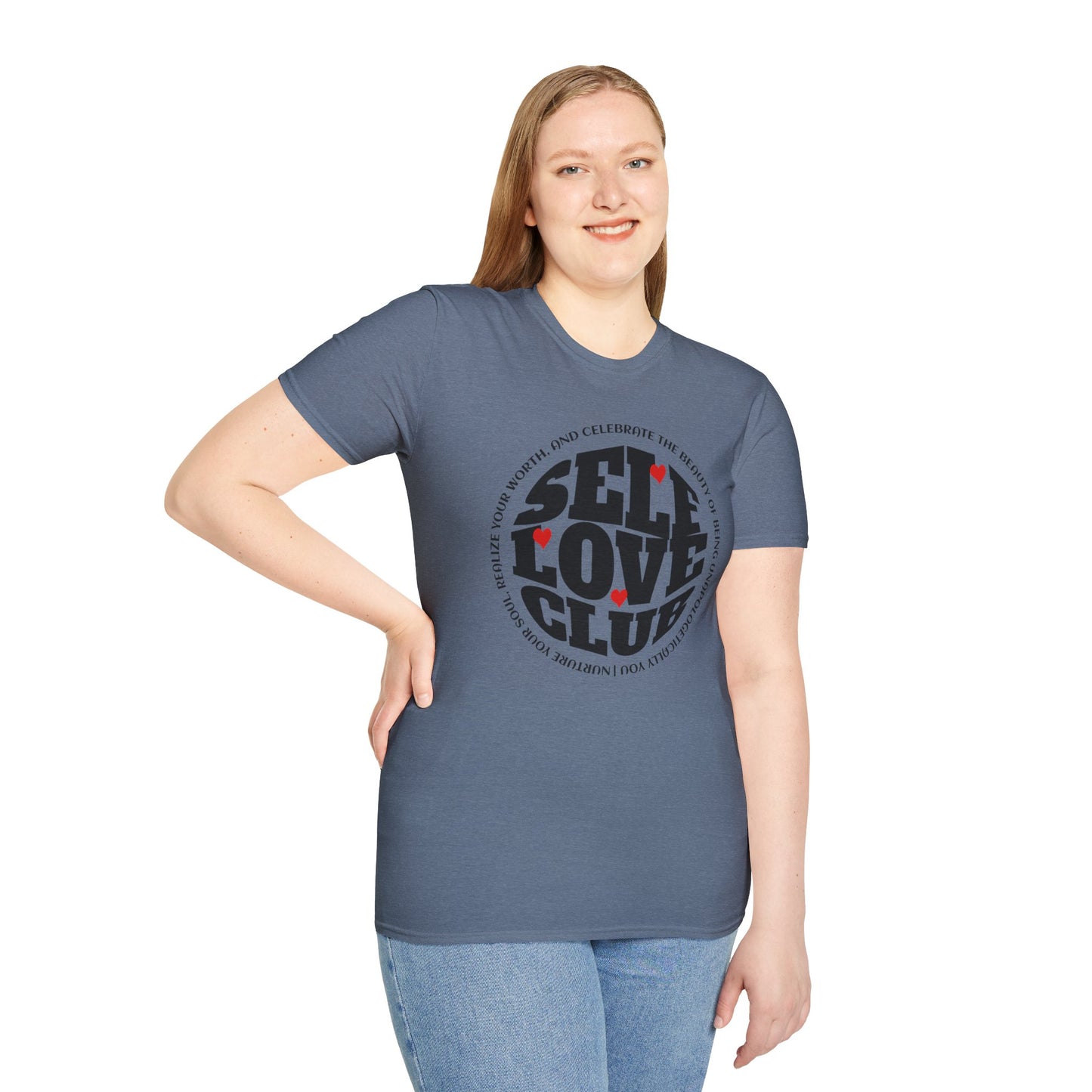 Self Love Club - Unisex Softstyle T-Shirt Motivational Self Esteem Tshirt