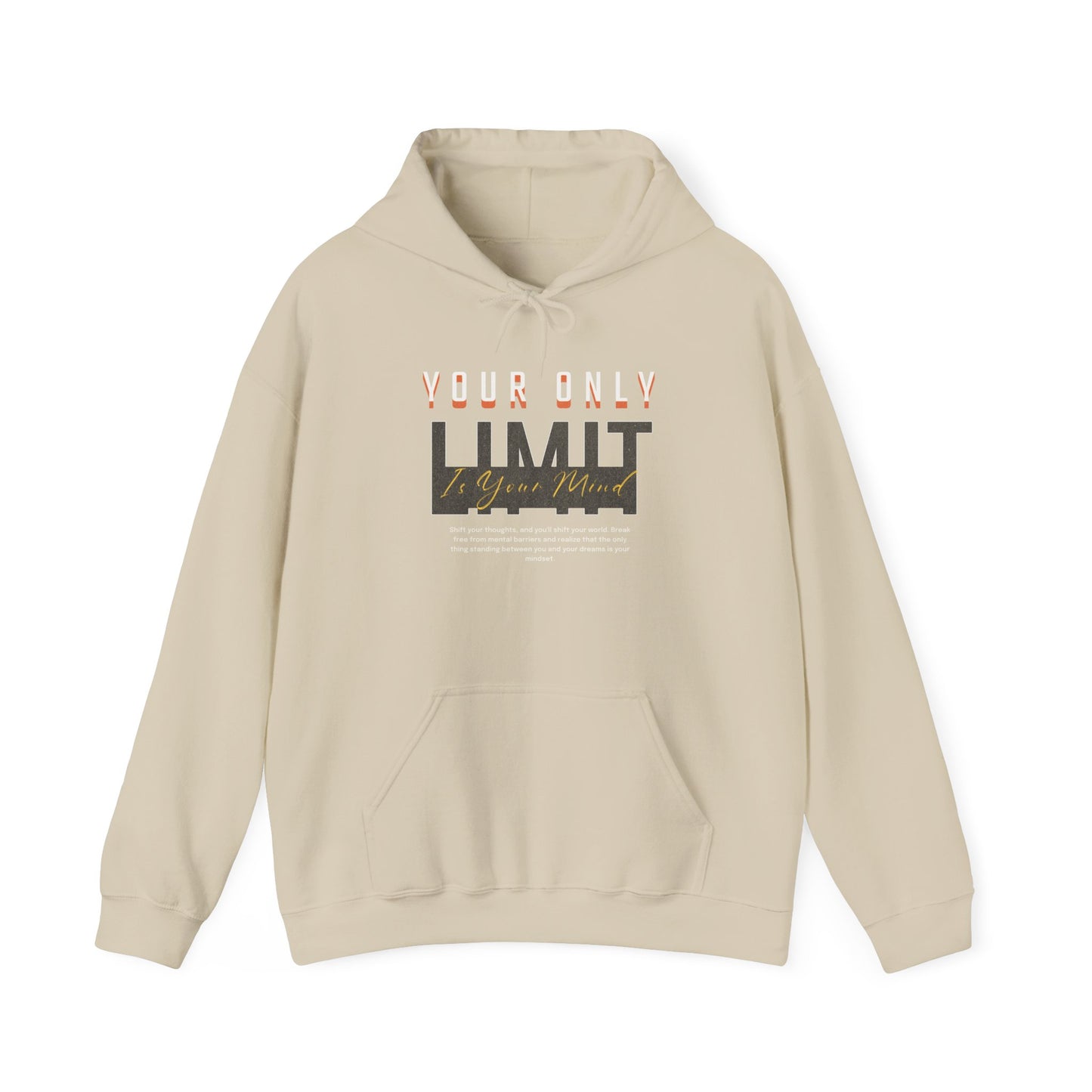 Limitless Mind - Unisex Heavy Blend™ Hooded Sweatshirt Motivational Quote Hoodie Inspirational Gift Pullover