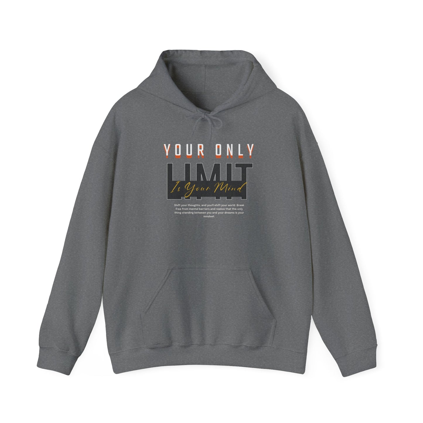 Limitless Mind - Unisex Heavy Blend™ Hooded Sweatshirt Motivational Quote Hoodie Inspirational Gift Pullover