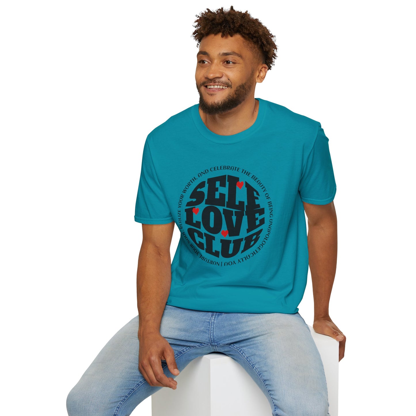 Self Love Club - Unisex Softstyle T-Shirt Motivational Self Esteem Tshirt