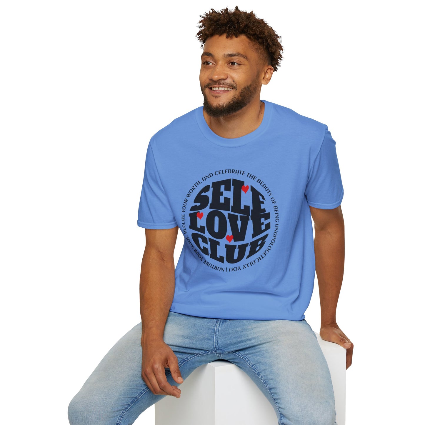 Self Love Club - Unisex Softstyle T-Shirt Motivational Self Esteem Tshirt