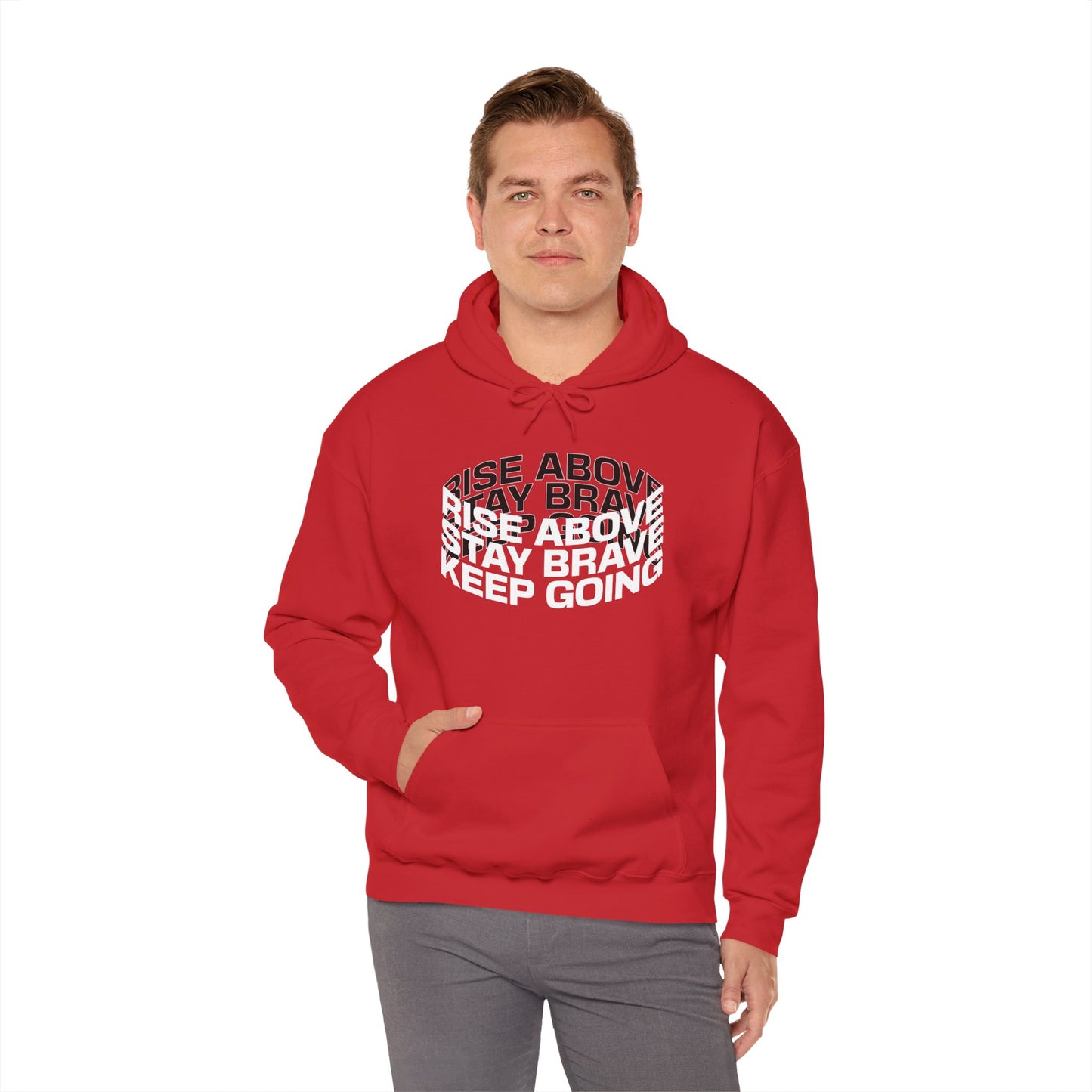 Rise Above - Unisex Heavy Blend™ Hooded Sweatshirt Empowerment Hoodie Motivational, Inspirational
