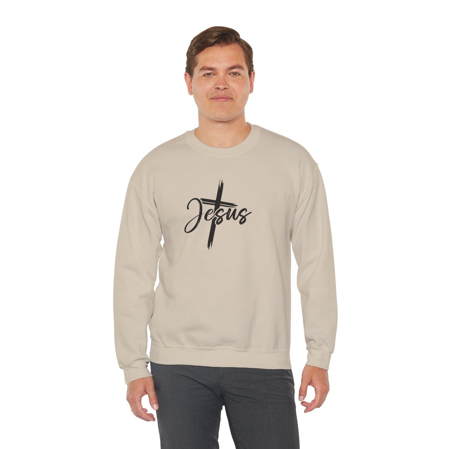 Speak the Name of Jesus™ Crewneck Sweatshirt Prayer Faith Religious Christian Gifts