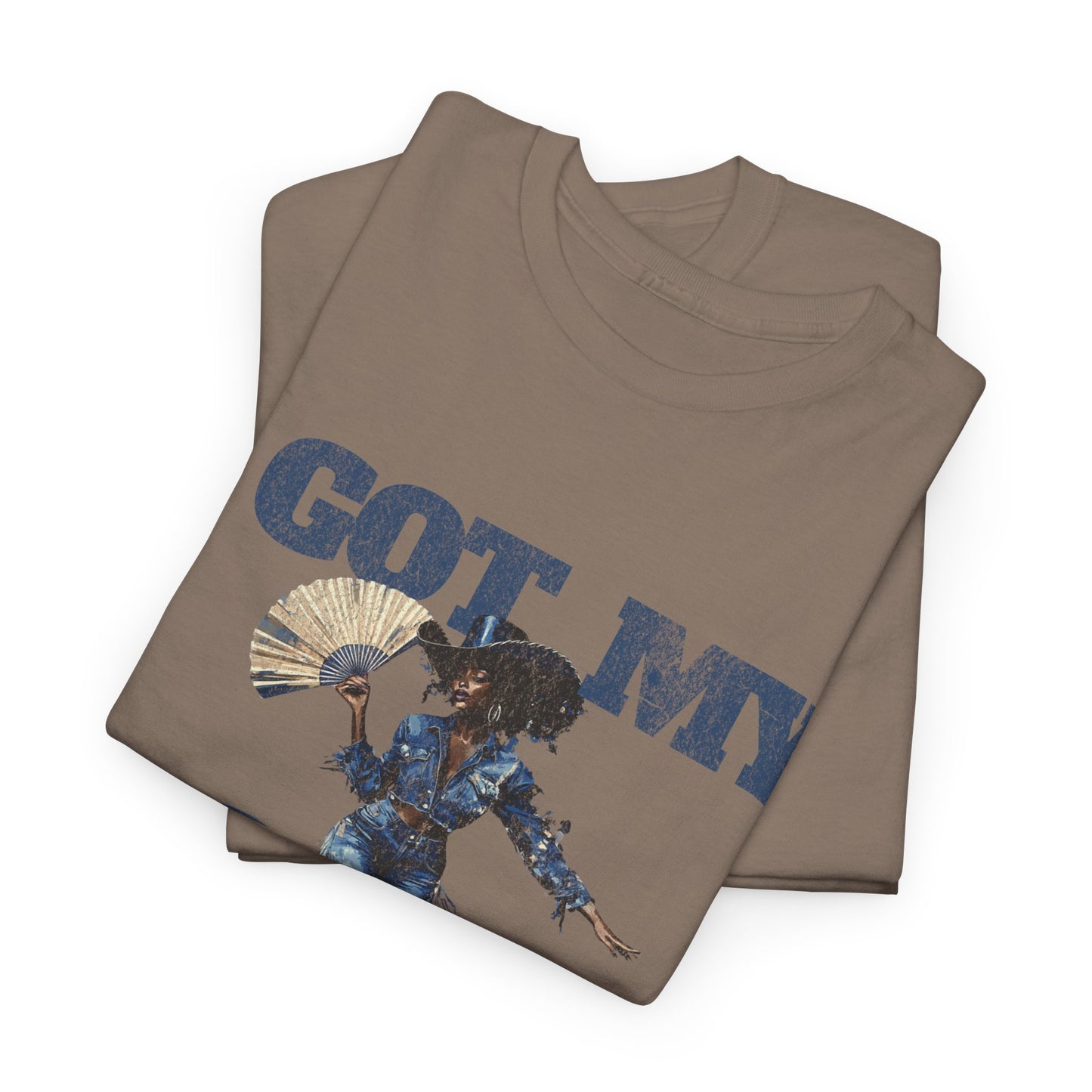 I Got My Boots Unisex Heavy Cotton Tee - Casual Graphic Shirt for Music Lovers, Line Dancers, Line Dance Group