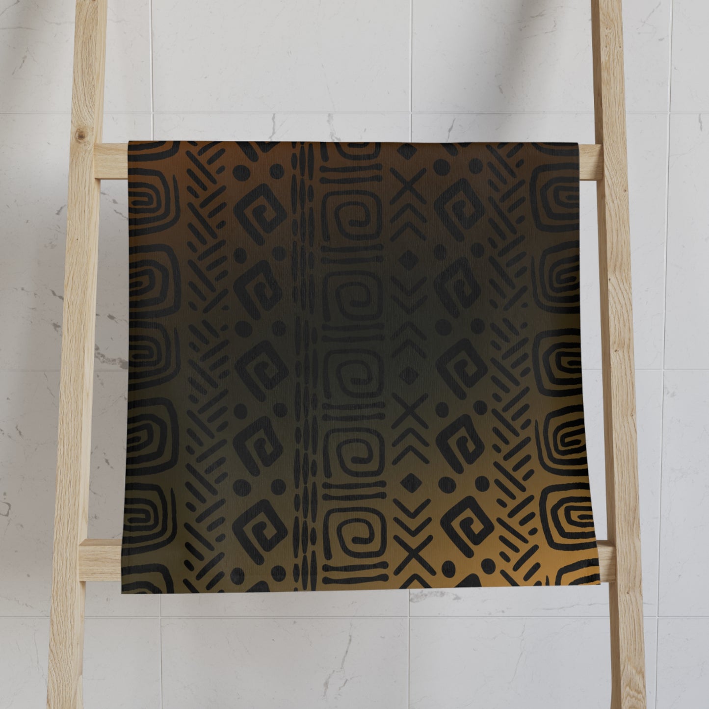 Tribal Pattern Hand Towel | Abstract Cultural Boho Design Hand Towel - Stylish Spa Essential for Home & Gifts