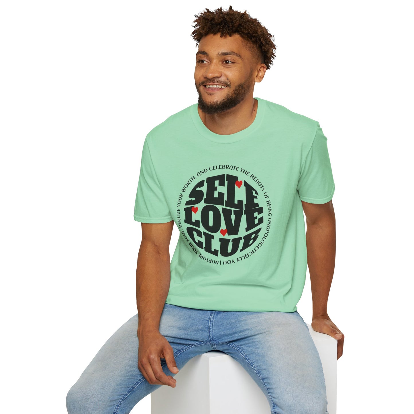 Self Love Club - Unisex Softstyle T-Shirt Motivational Self Esteem Tshirt
