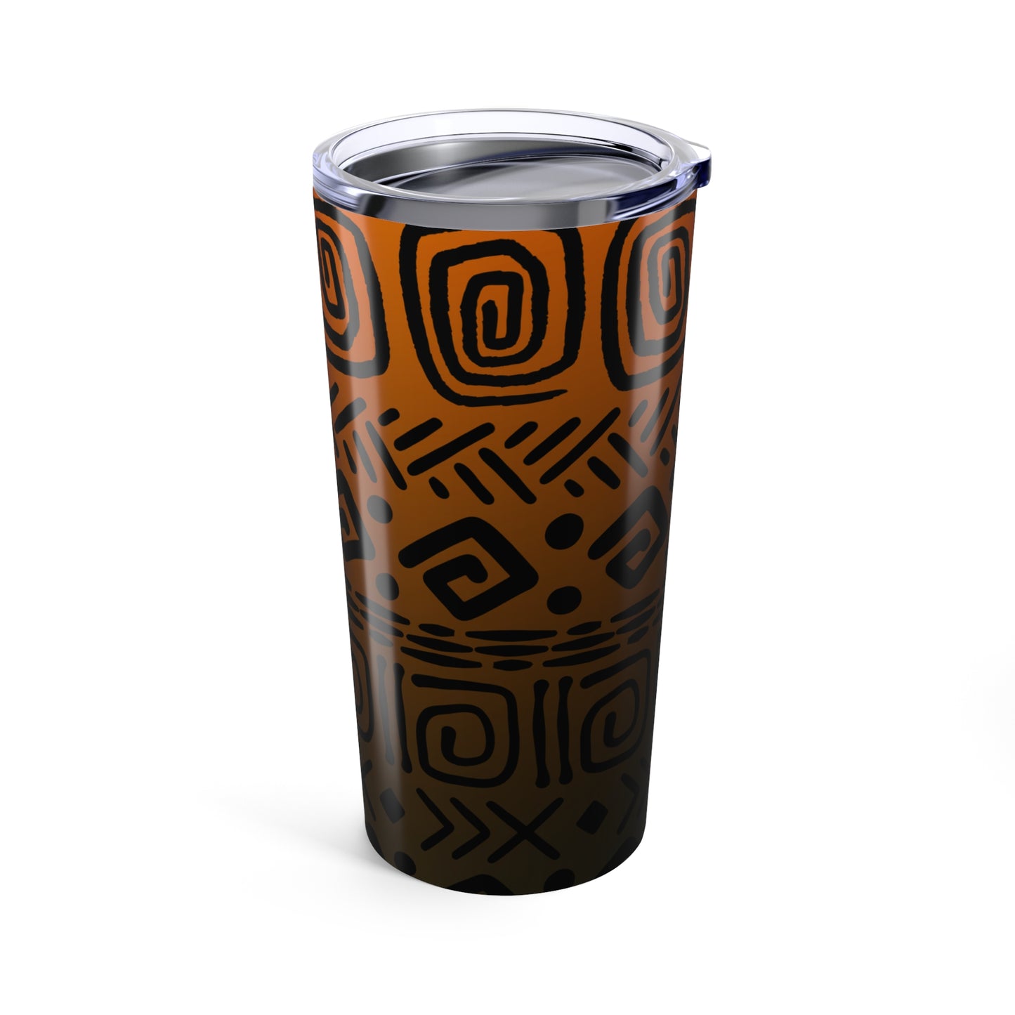 Tribal Pattern 20oz Tumbler | Abstract Cultural Boho Design 20oz Tumbler - Stylish Travel Mug for Coffee and Tea Lovers