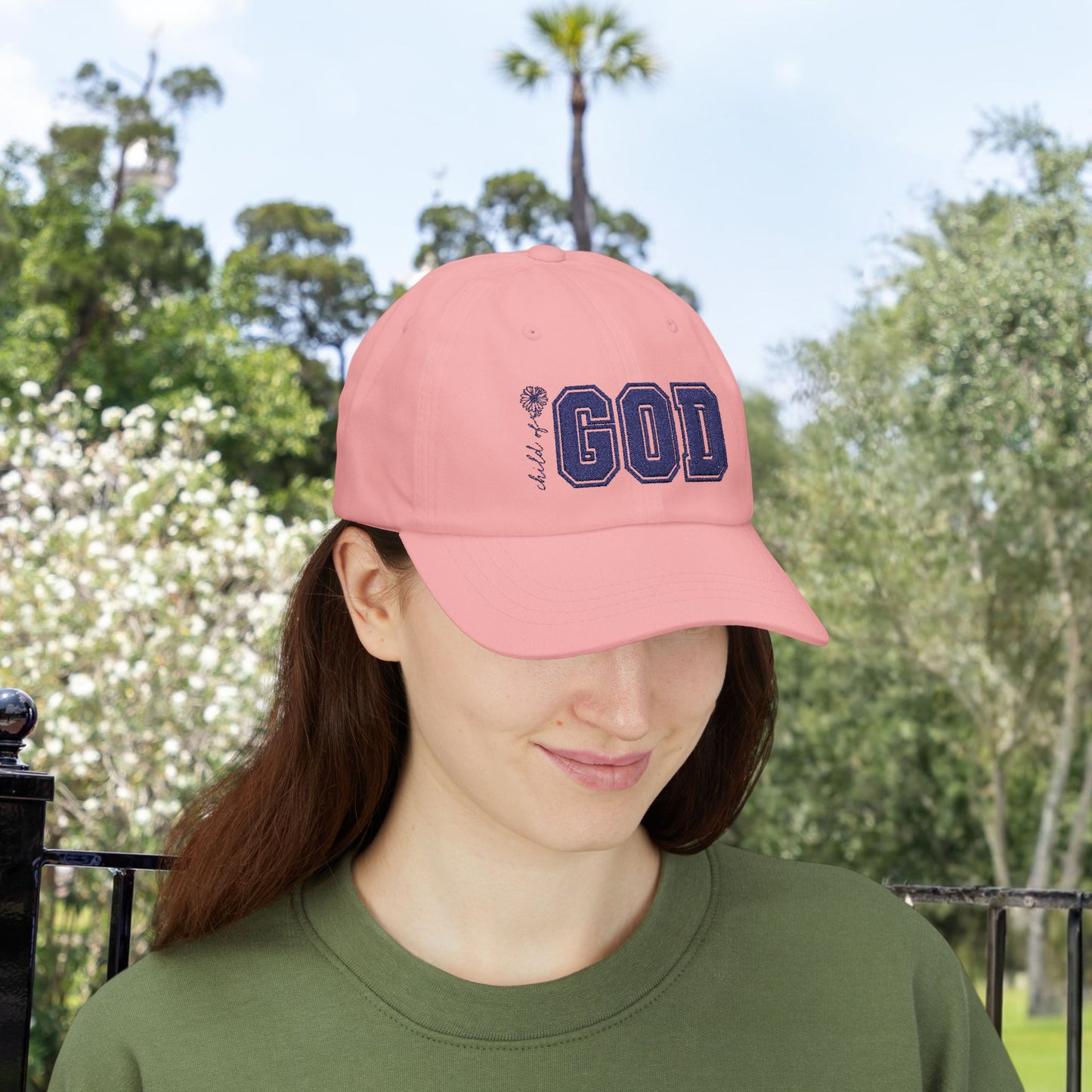 Child of God Embroidered Ball Cap – Faith-Inspired Headwear Classic Cap| Casual White Hat for Faith & Everyday Wear