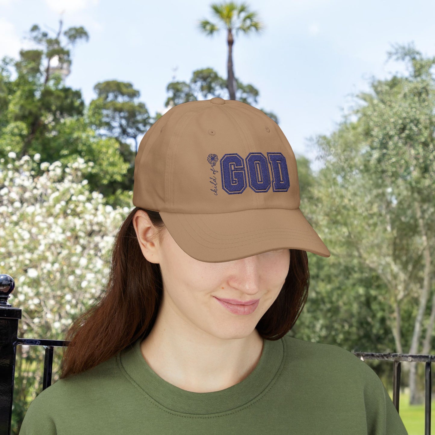 Child of God Embroidered Ball Cap – Faith-Inspired Headwear Classic Cap| Casual White Hat for Faith & Everyday Wear