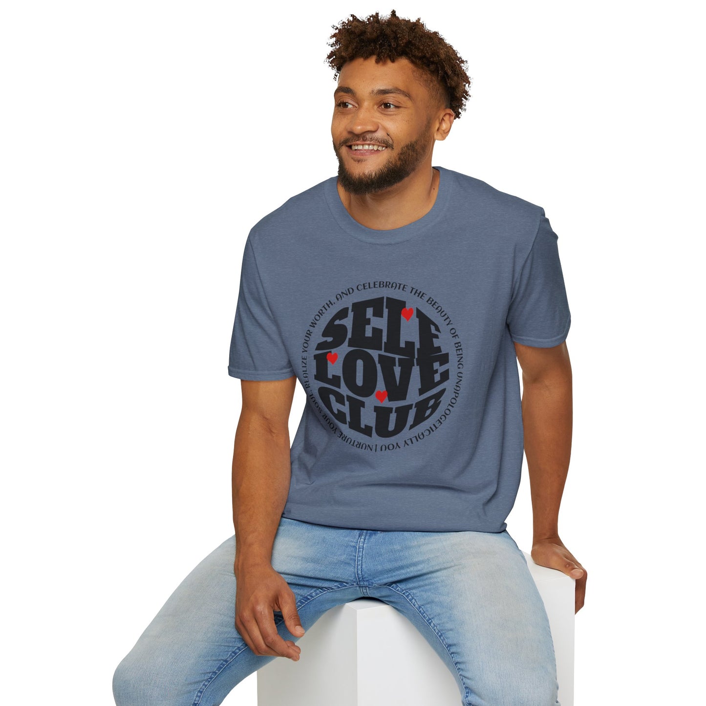 Self Love Club - Unisex Softstyle T-Shirt Motivational Self Esteem Tshirt