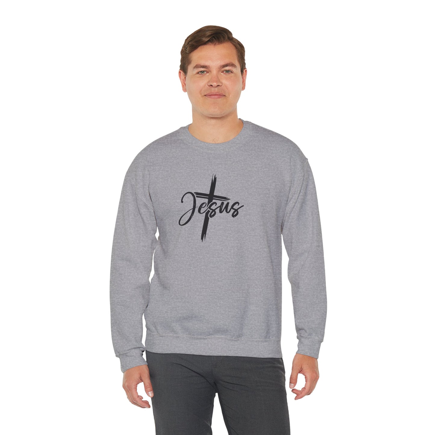Speak the Name of Jesus™ Crewneck Sweatshirt Prayer Faith Religious Christian Gifts