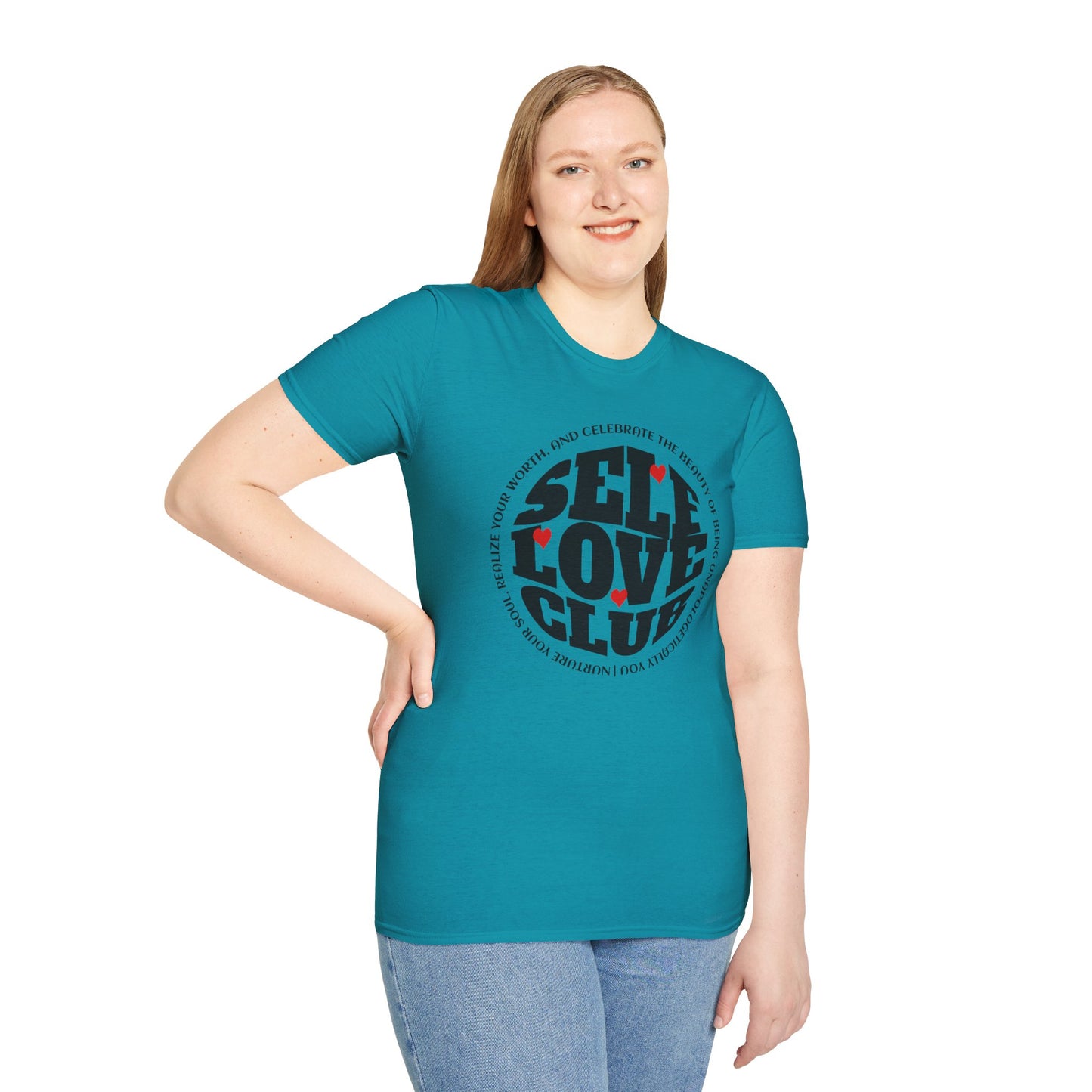 Self Love Club - Unisex Softstyle T-Shirt Motivational Self Esteem Tshirt
