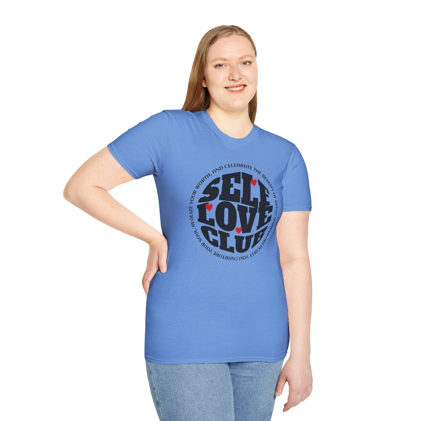 Self Love Club - Unisex Softstyle T-Shirt Motivational Self Esteem Tshirt