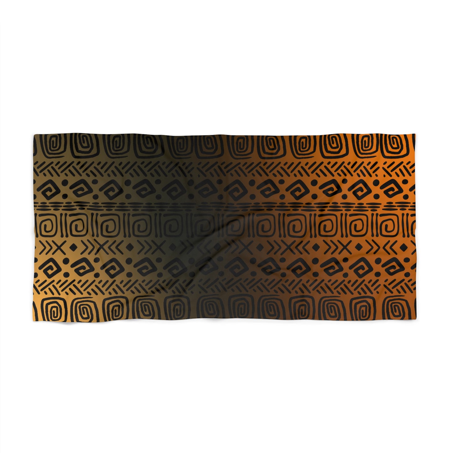 Tribal Pattern Beach Towel | Abstract Cultural Boho Design for Summer Fun