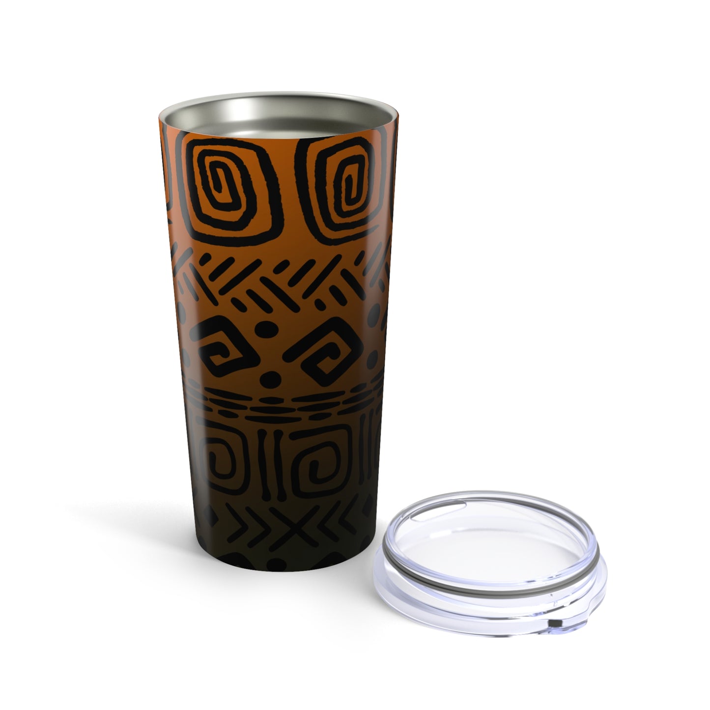 Tribal Pattern 20oz Tumbler | Abstract Cultural Boho Design 20oz Tumbler - Stylish Travel Mug for Coffee and Tea Lovers