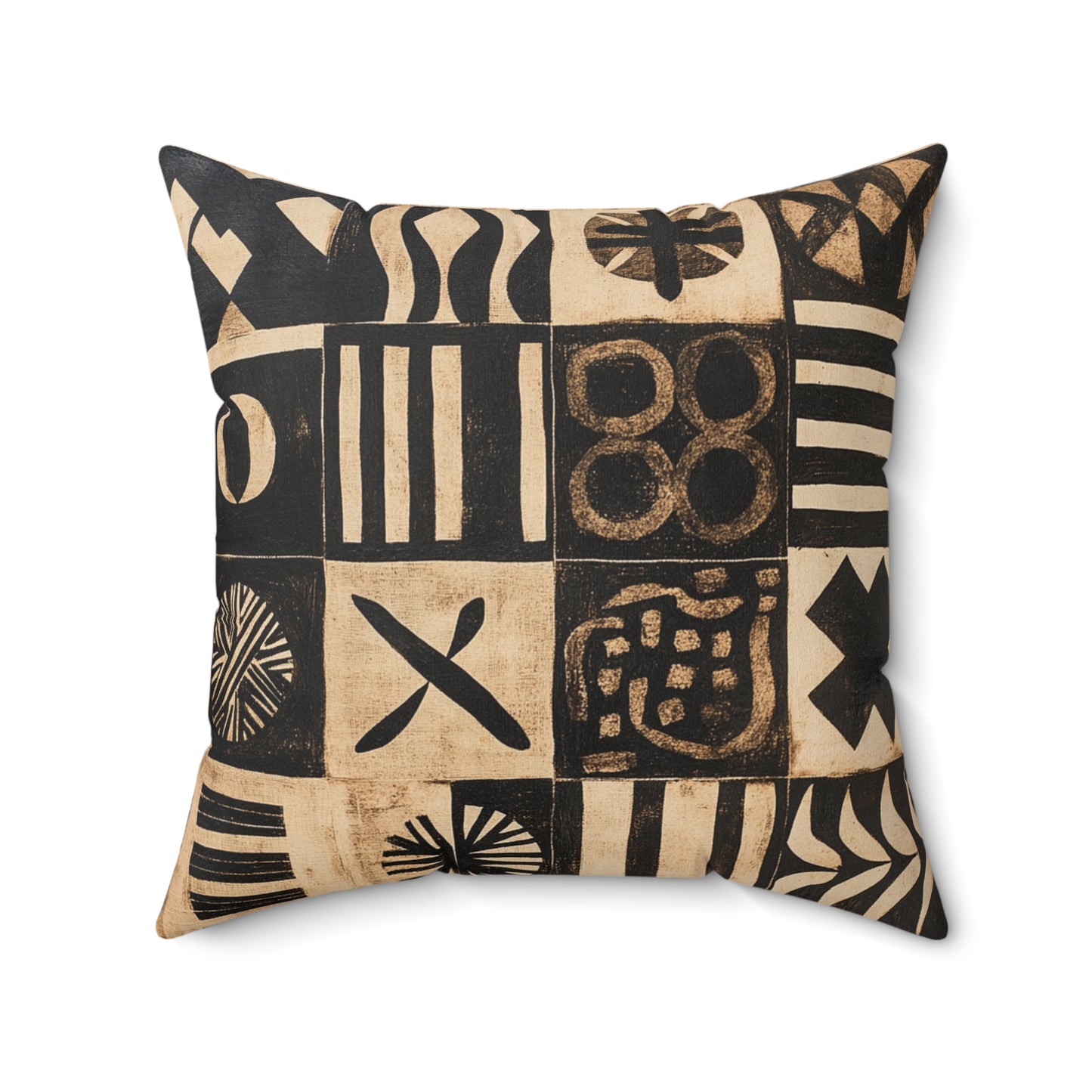 Heritage Threads Throw Pillow, African Print Square plush, accent