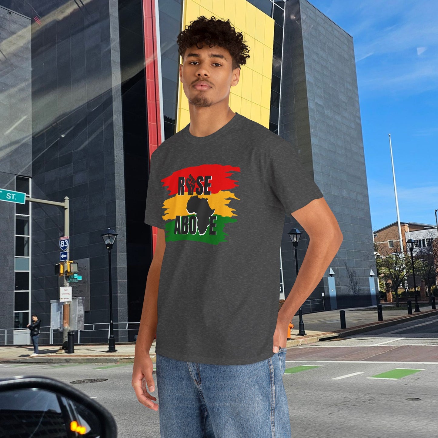 Motivational Rise Above Unisex Tee, Inspirational Shirt, Strength Resilience Unity Power Tee, Graphic Quote T-Shirt, Unisex Heavy Cotton