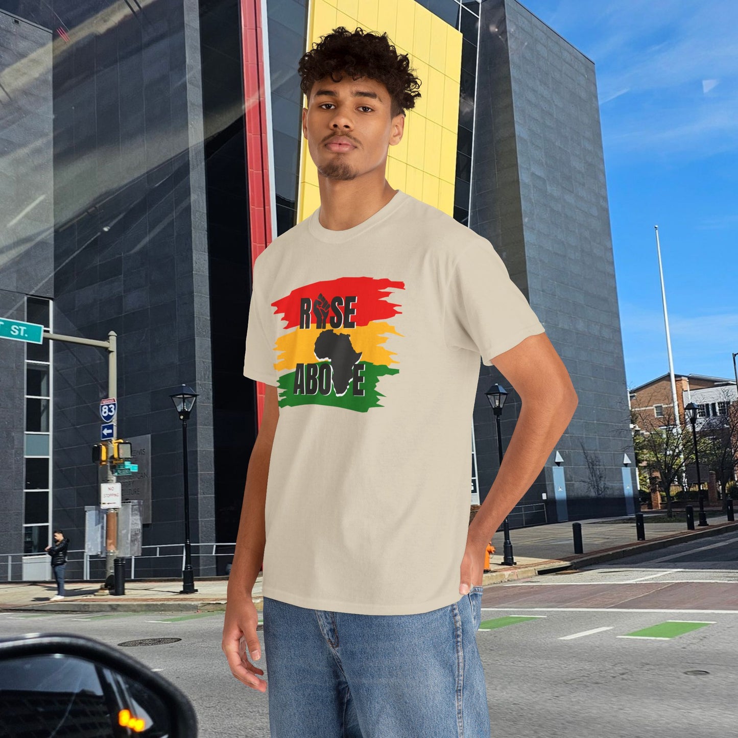 Motivational Rise Above Unisex Tee, Inspirational Shirt, Strength Resilience Unity Power Tee, Graphic Quote T-Shirt, Unisex Heavy Cotton
