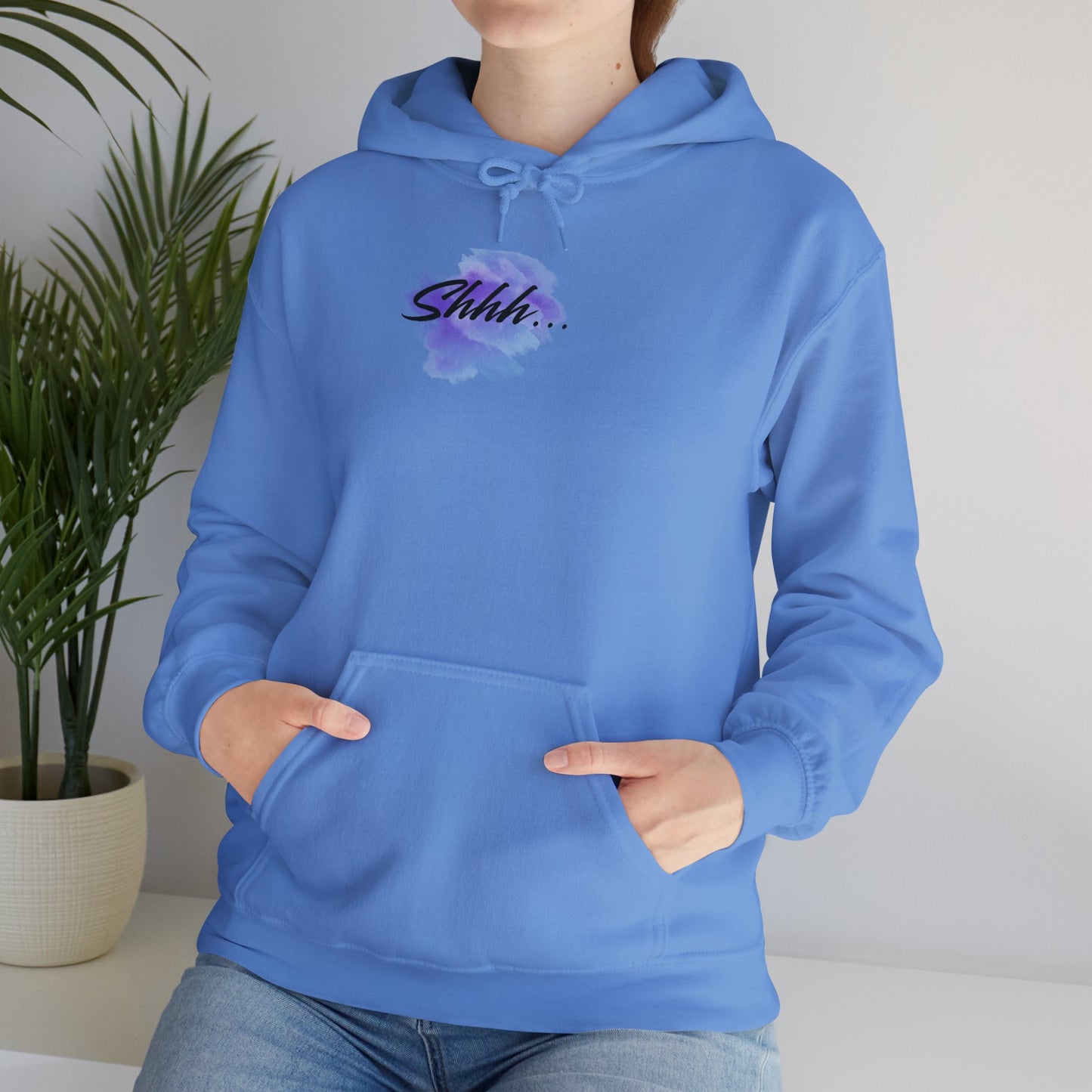 Stay Silent -Unisex Heavy Blend™ Hooded Sweatshirt, Women's sarcastic hoodie, sassy graphic quote top, double-sided