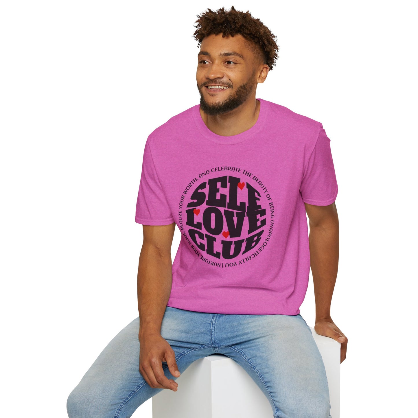 Self Love Club - Unisex Softstyle T-Shirt Motivational Self Esteem Tshirt