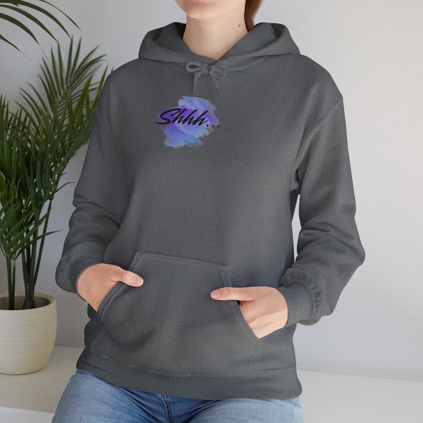 Stay Silent -Unisex Heavy Blend™ Hooded Sweatshirt, Women's sarcastic hoodie, sassy graphic quote top, double-sided