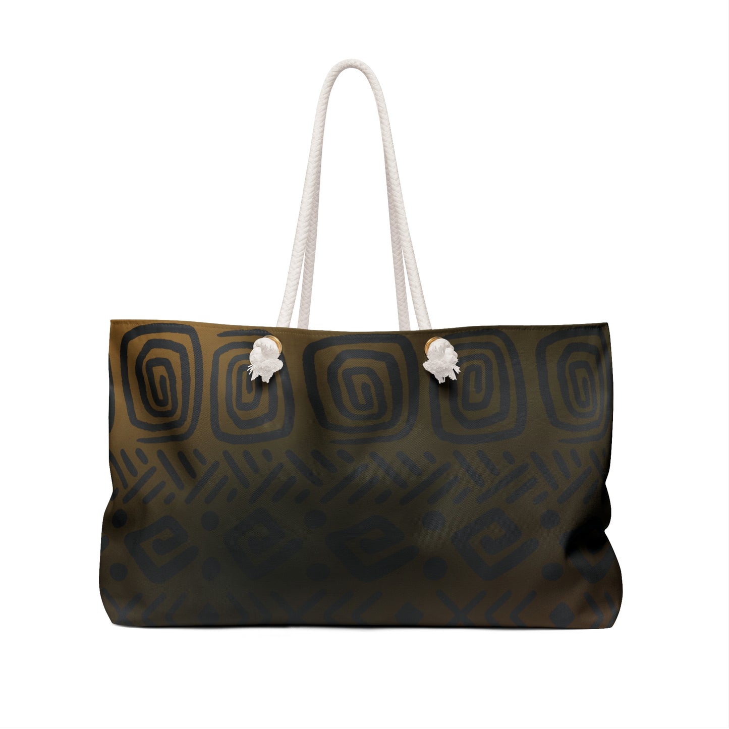 Tribal Pattern Weekender Bag | Abstract Cultural Boho Design for Summer Fun-Chic Weekender Bag - Stylish Travel Tote for Weekend Getaways