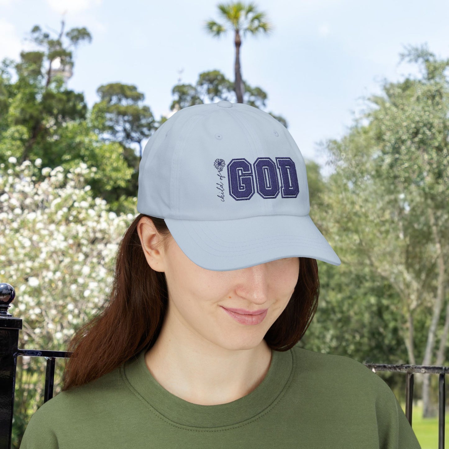Child of God Embroidered Ball Cap – Faith-Inspired Headwear Classic Cap| Casual White Hat for Faith & Everyday Wear