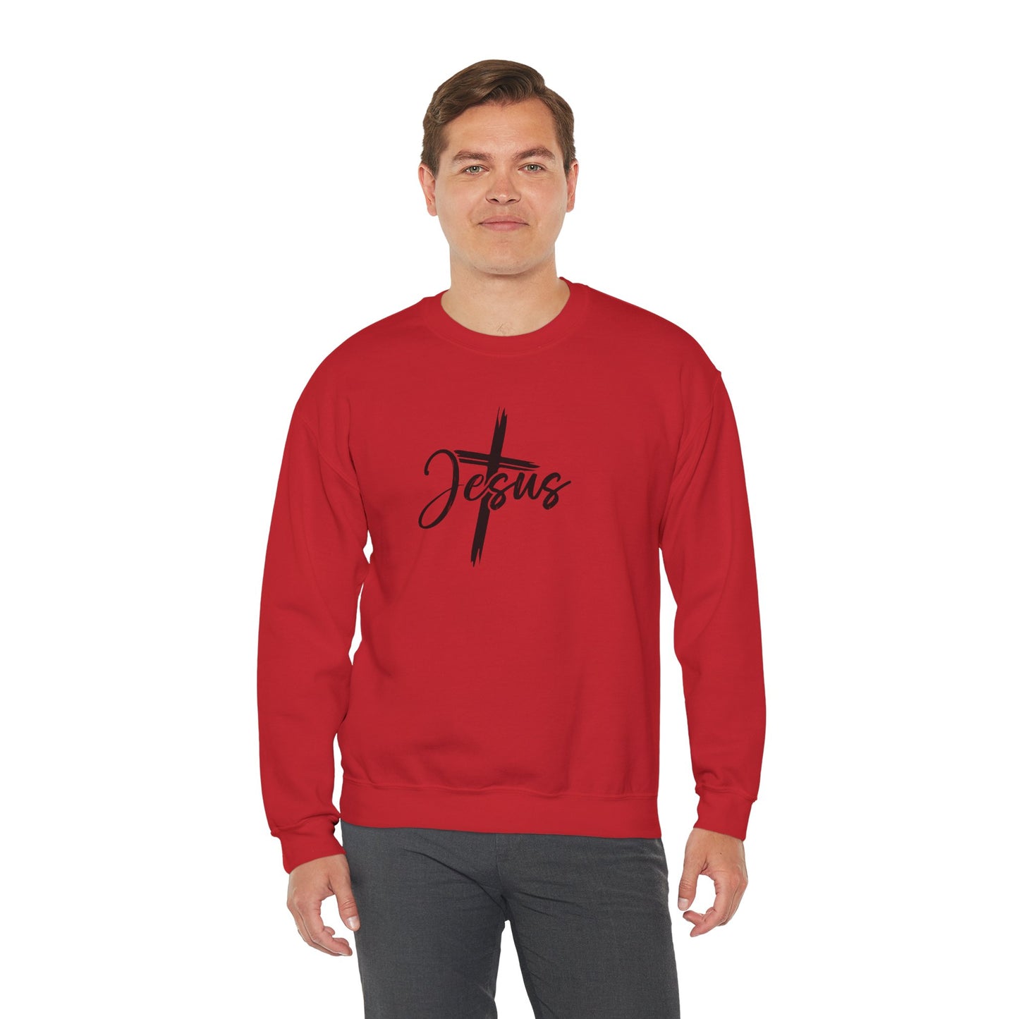 Speak the Name of Jesus™ Crewneck Sweatshirt Prayer Faith Religious Christian Gifts