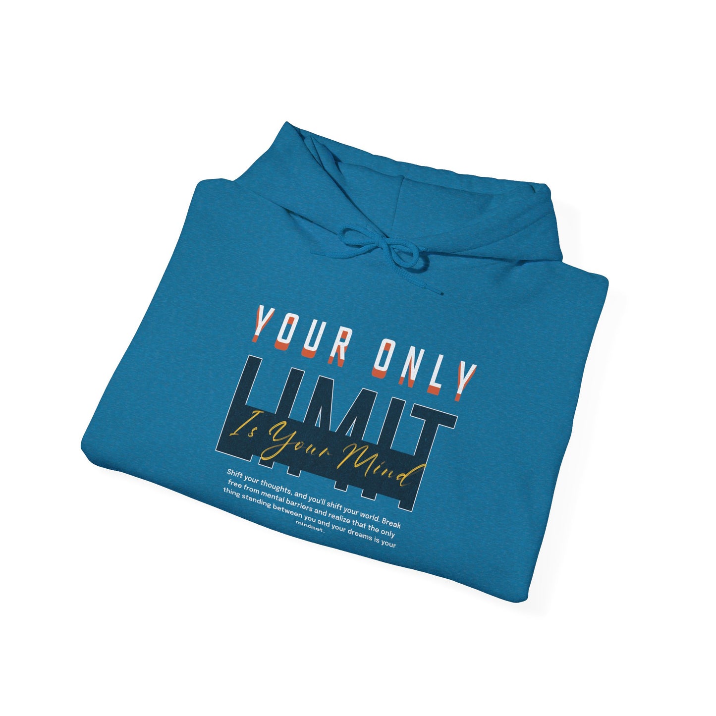 Limitless Mind - Unisex Heavy Blend™ Hooded Sweatshirt Motivational Quote Hoodie Inspirational Gift Pullover