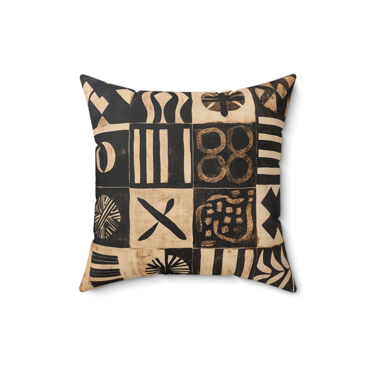 Heritage Threads Throw Pillow, African Print Square plush, accent