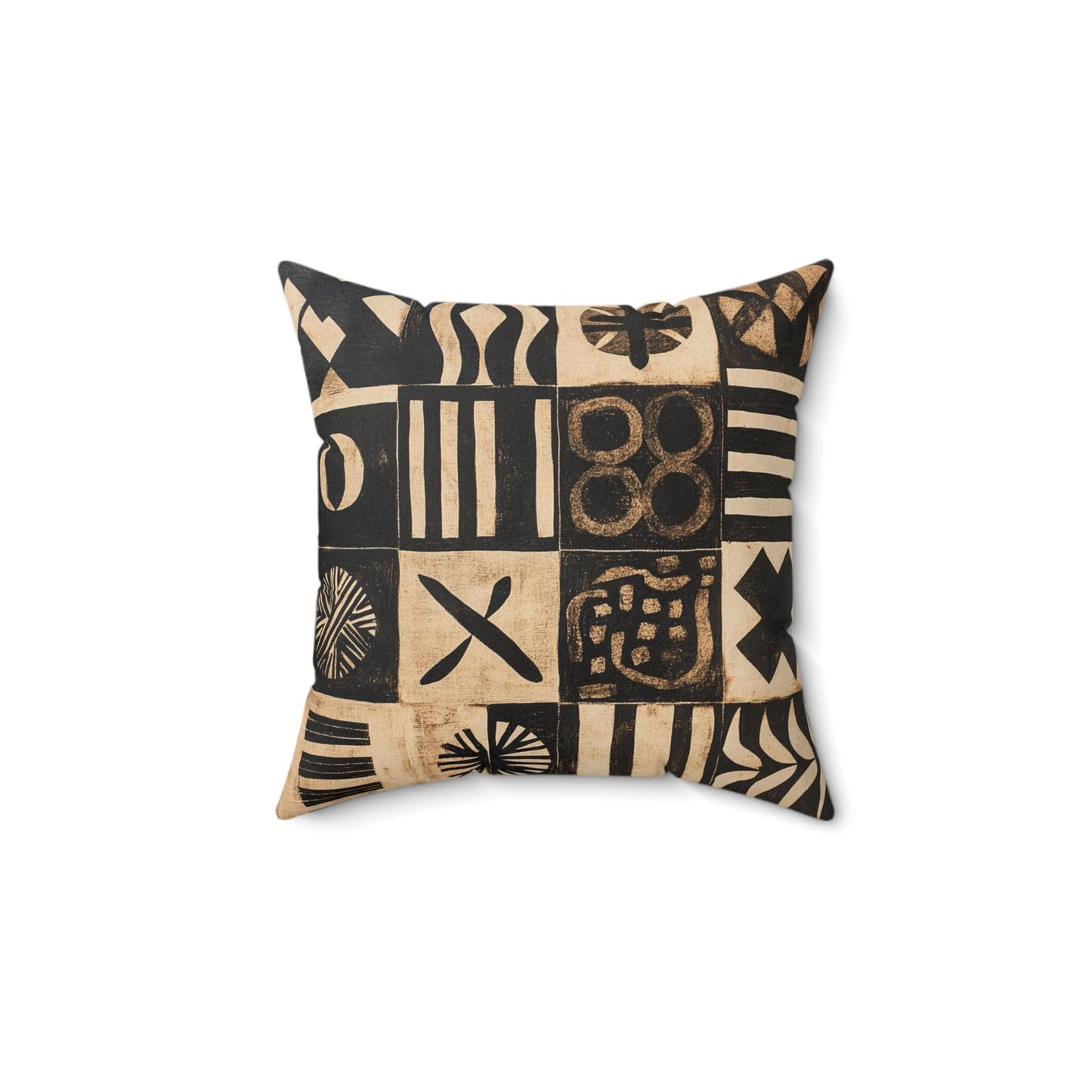 Heritage Threads Throw Pillow, African Print Square plush, accent