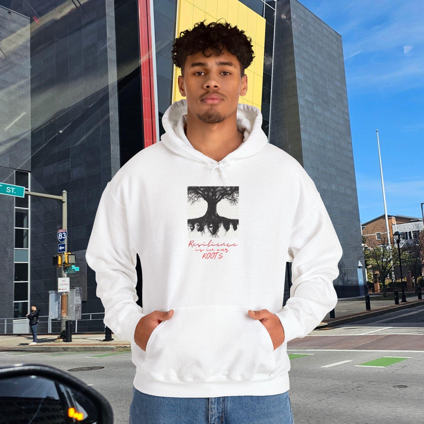 Resilience is in Our Roots Hoodie | Unisex Heavy Blend™ Hooded Sweatshirt for Comfort & Style | Ideal Gift for Nature Lovers, Cozy Layering,