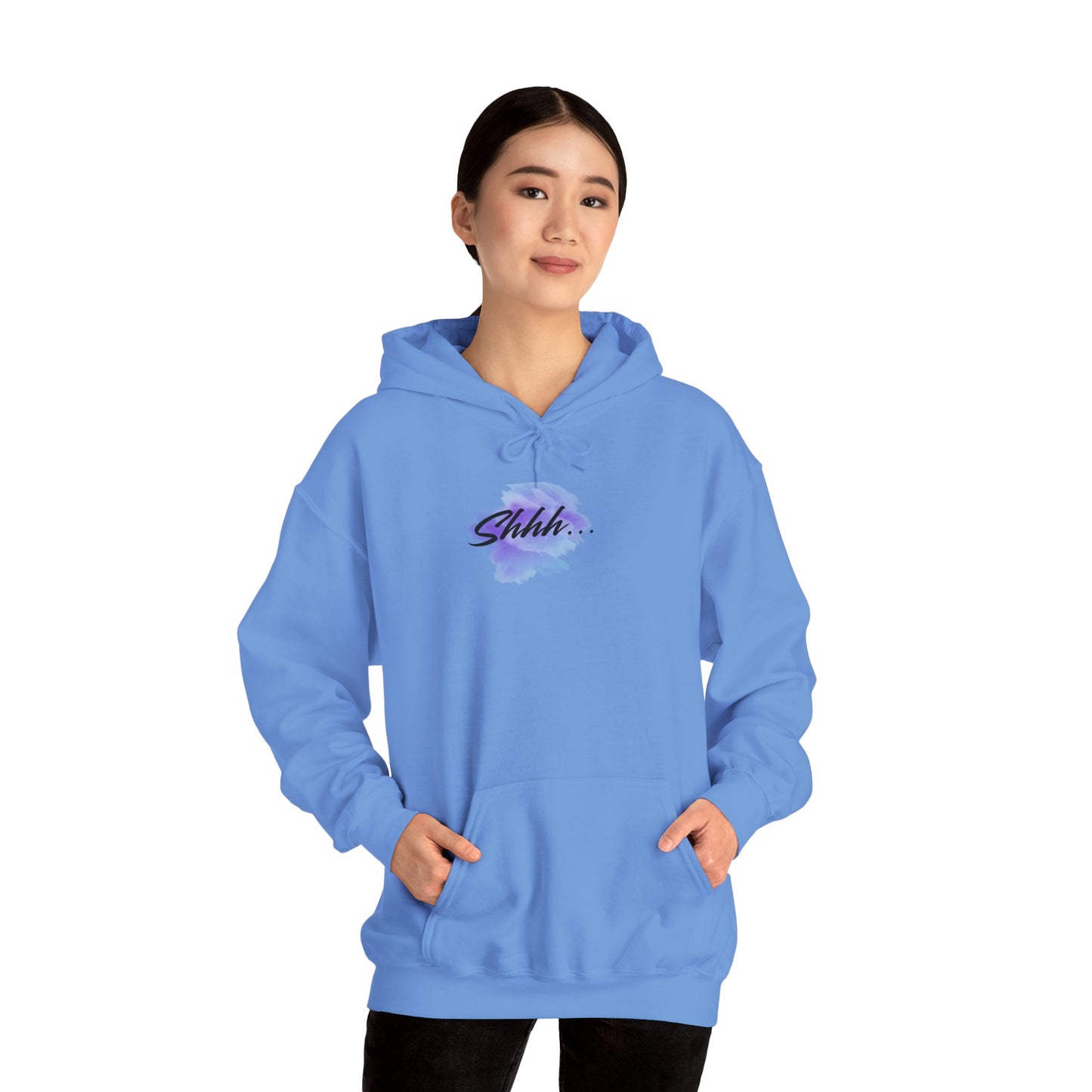 Stay Silent -Unisex Heavy Blend™ Hooded Sweatshirt, Women's sarcastic hoodie, sassy graphic quote top, double-sided