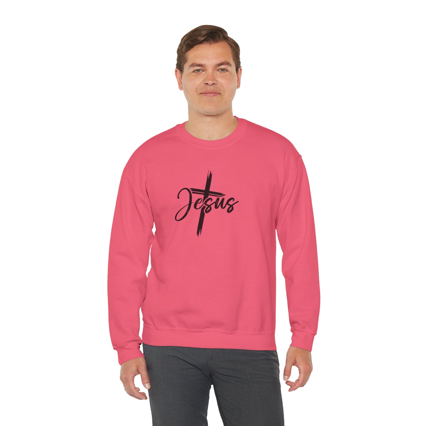 Speak the Name of Jesus™ Crewneck Sweatshirt Prayer Faith Religious Christian Gifts