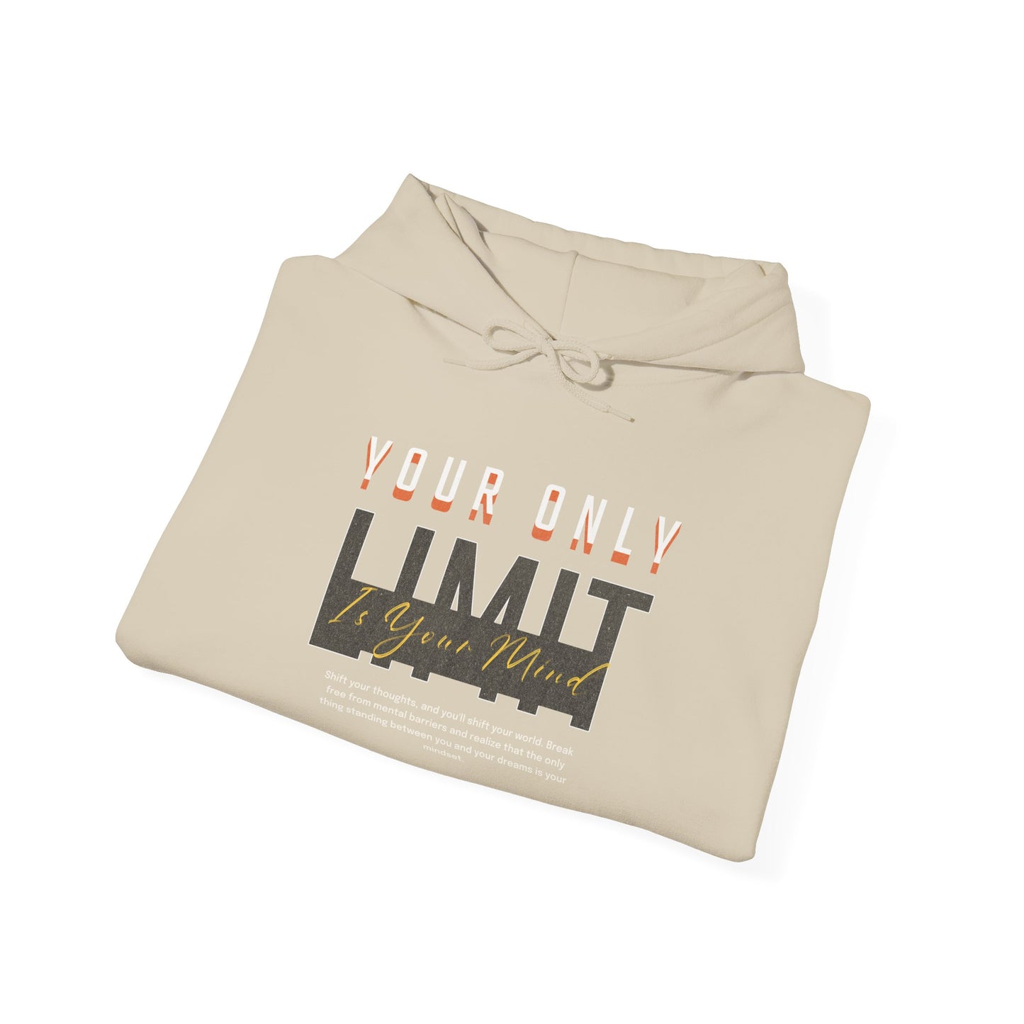 Limitless Mind - Unisex Heavy Blend™ Hooded Sweatshirt Motivational Quote Hoodie Inspirational Gift Pullover